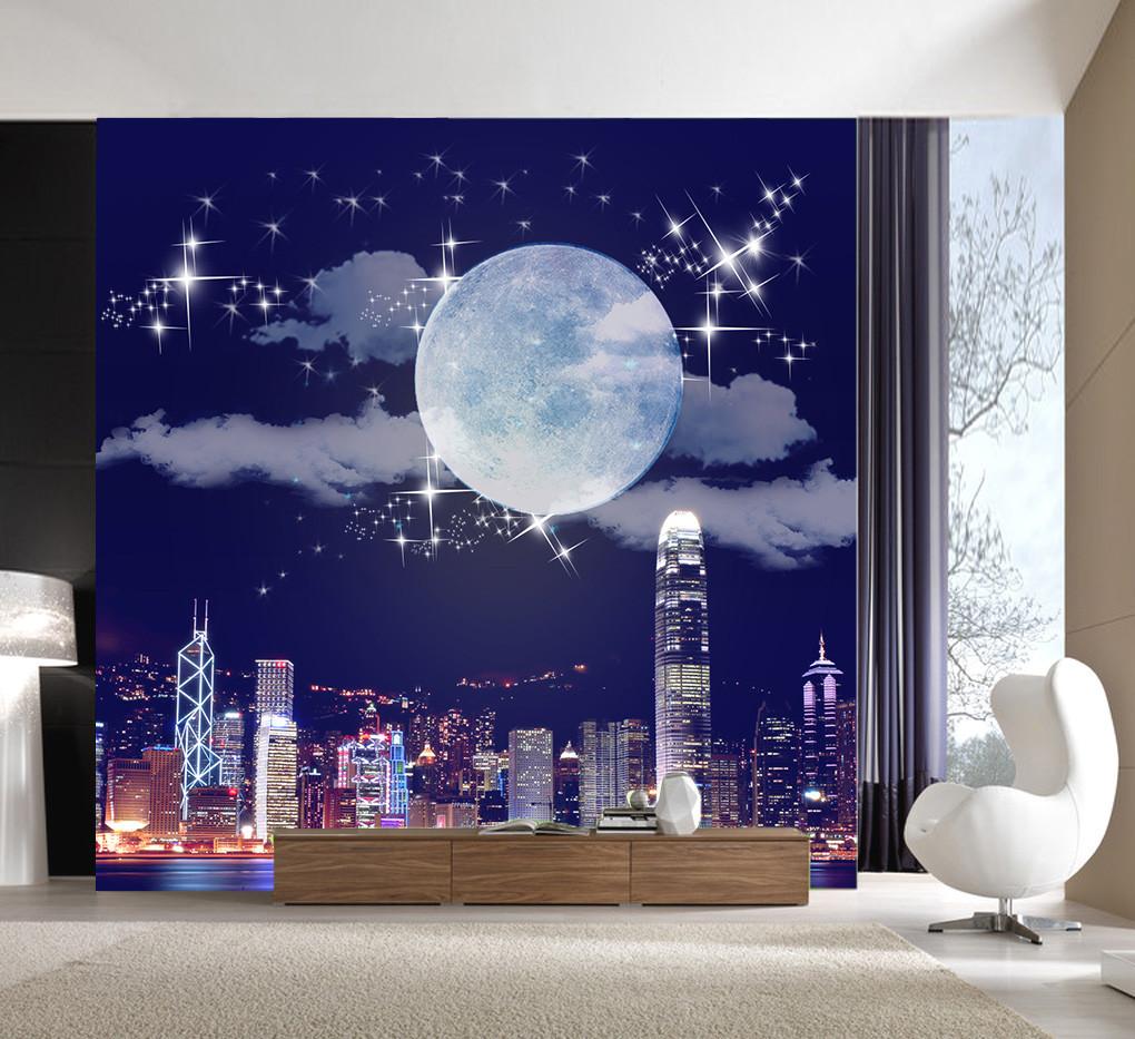 3D Bright Moon Castle 341 Wallpaper AJ Wallpaper 