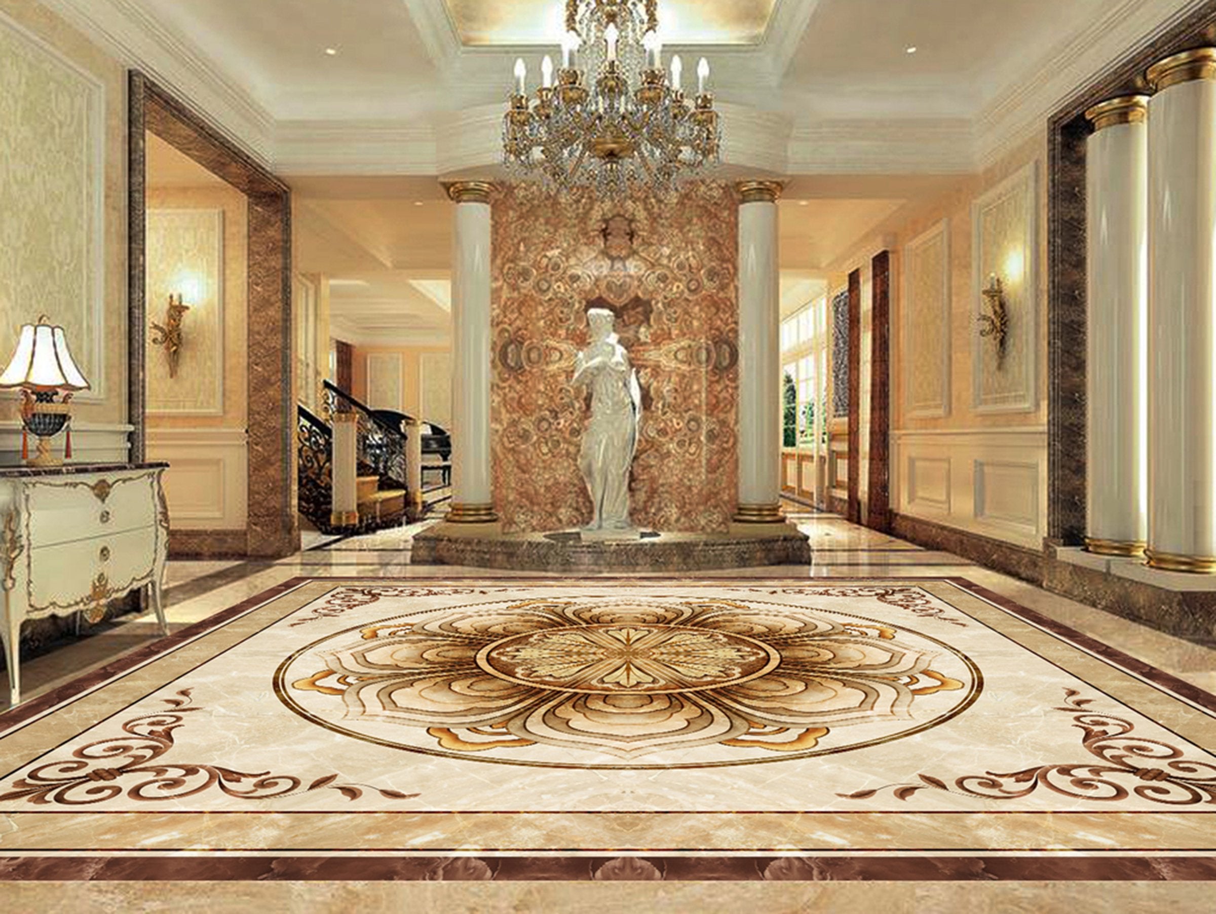 3D Colorful Pattern WG074 Floor Mural Wallpaper AJ Wallpaper 2 