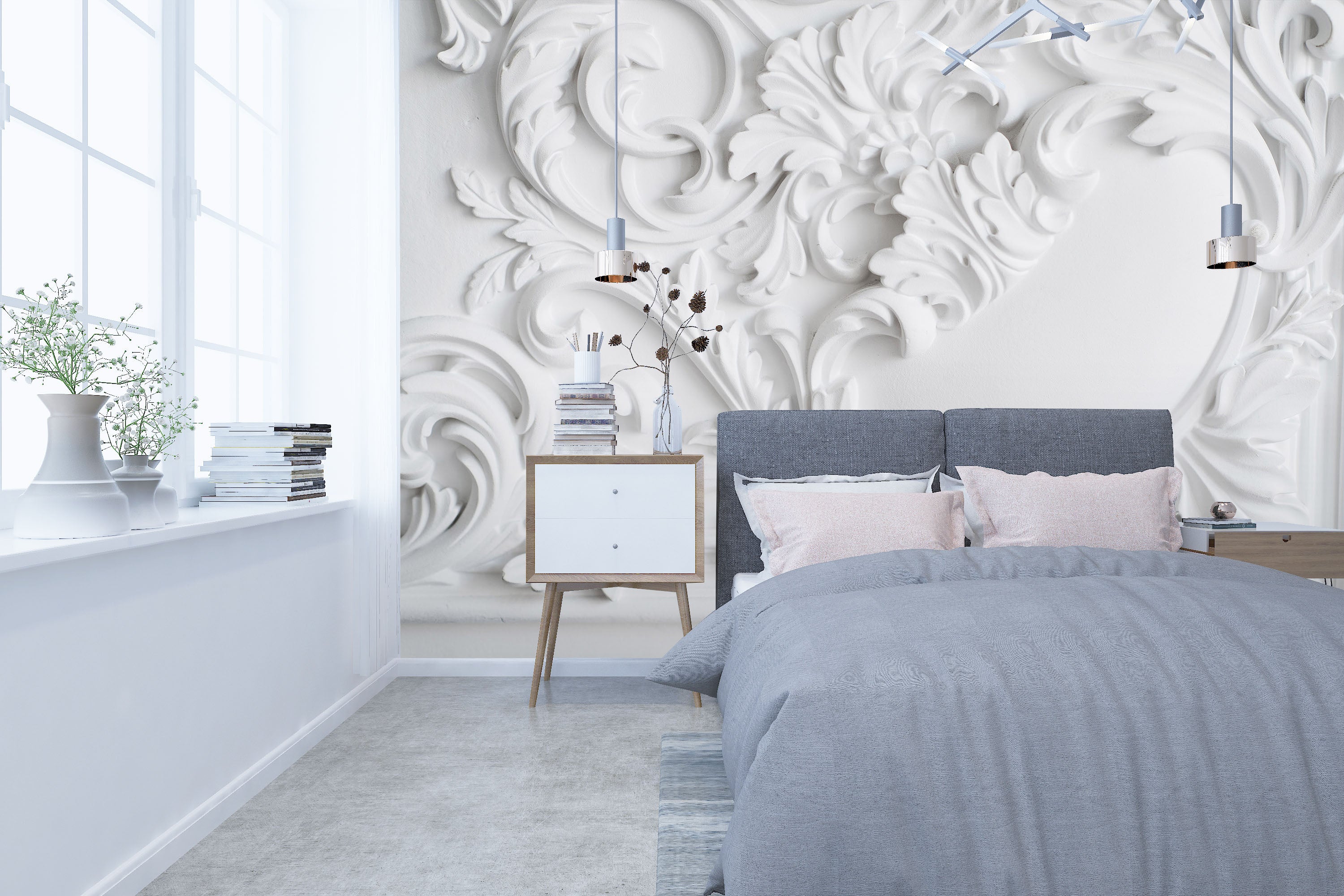 3D Stone Carving 045 Wall Murals
