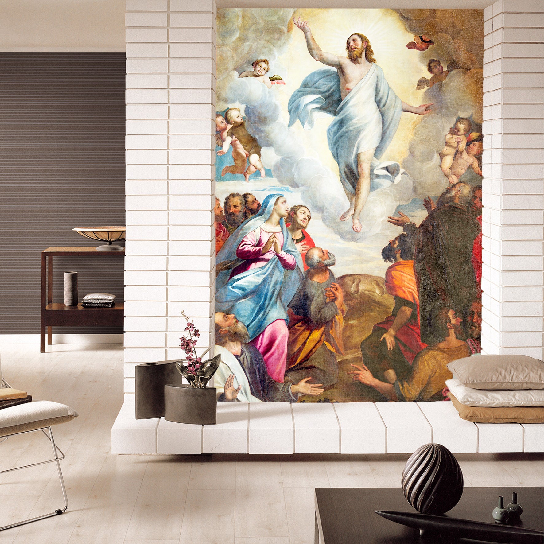 3D Angel In White 1617 Wall Murals