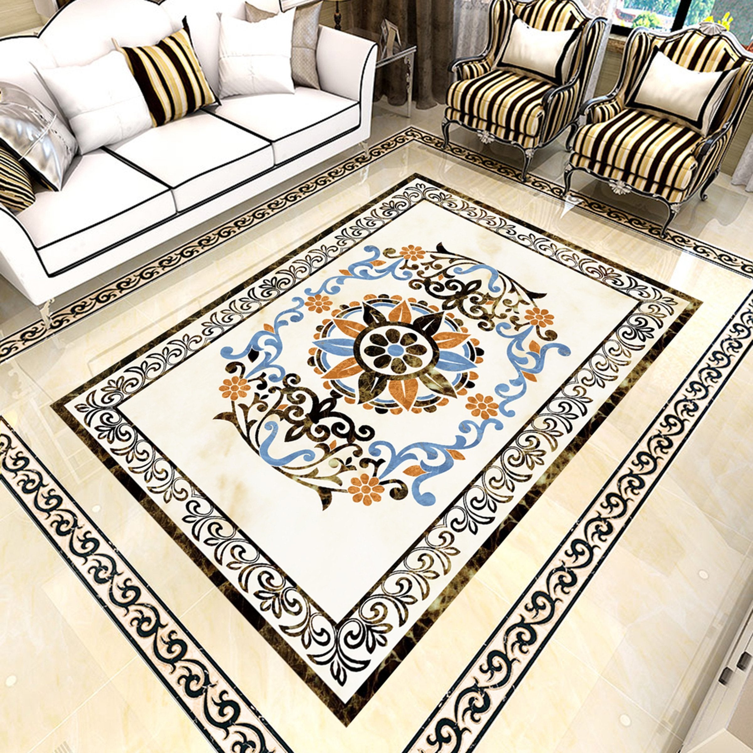 3D Colorful Pattern WG101 Floor Mural Wallpaper AJ Wallpaper 2 