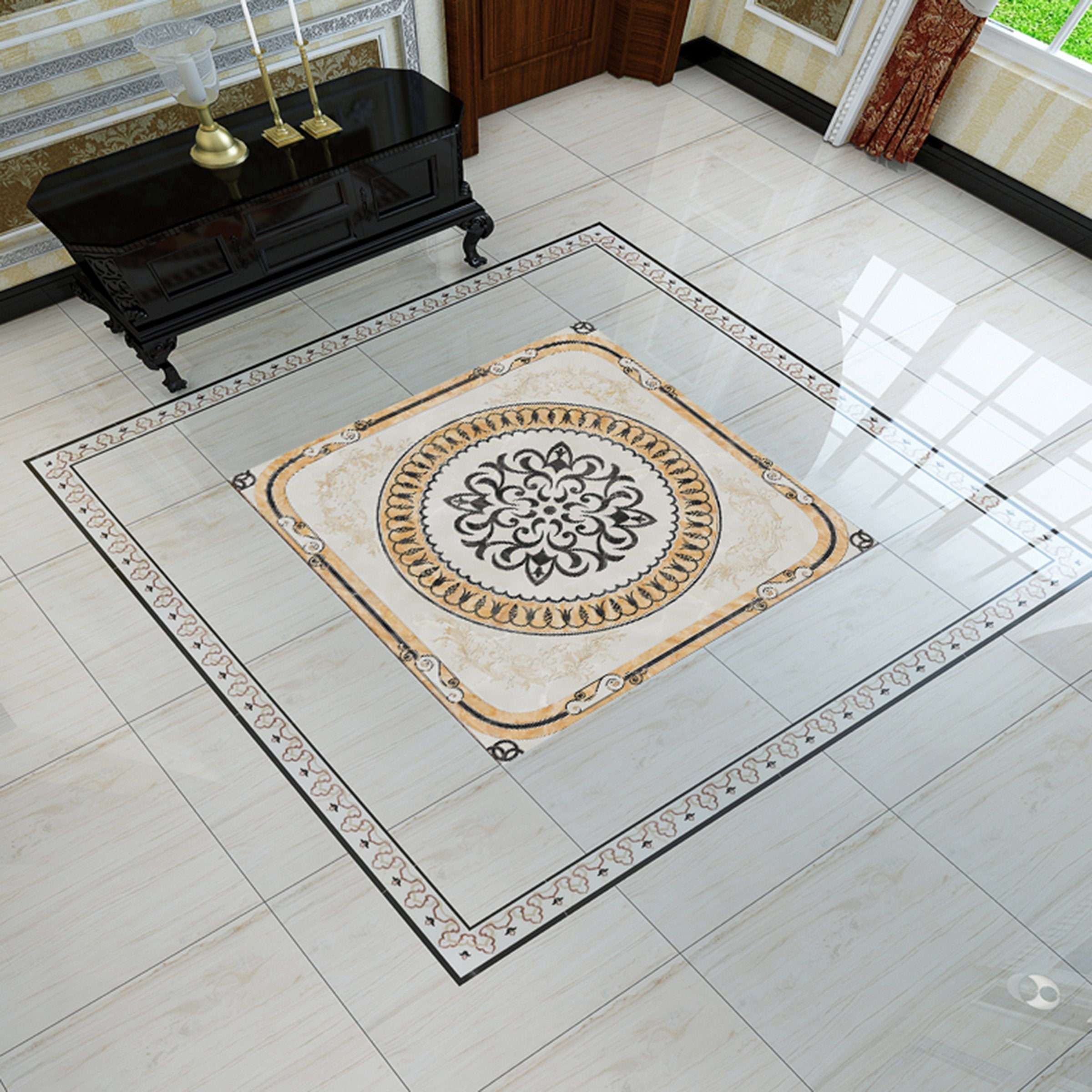 3D Square Pattern WG458 Floor Mural Wallpaper AJ Wallpaper 2 