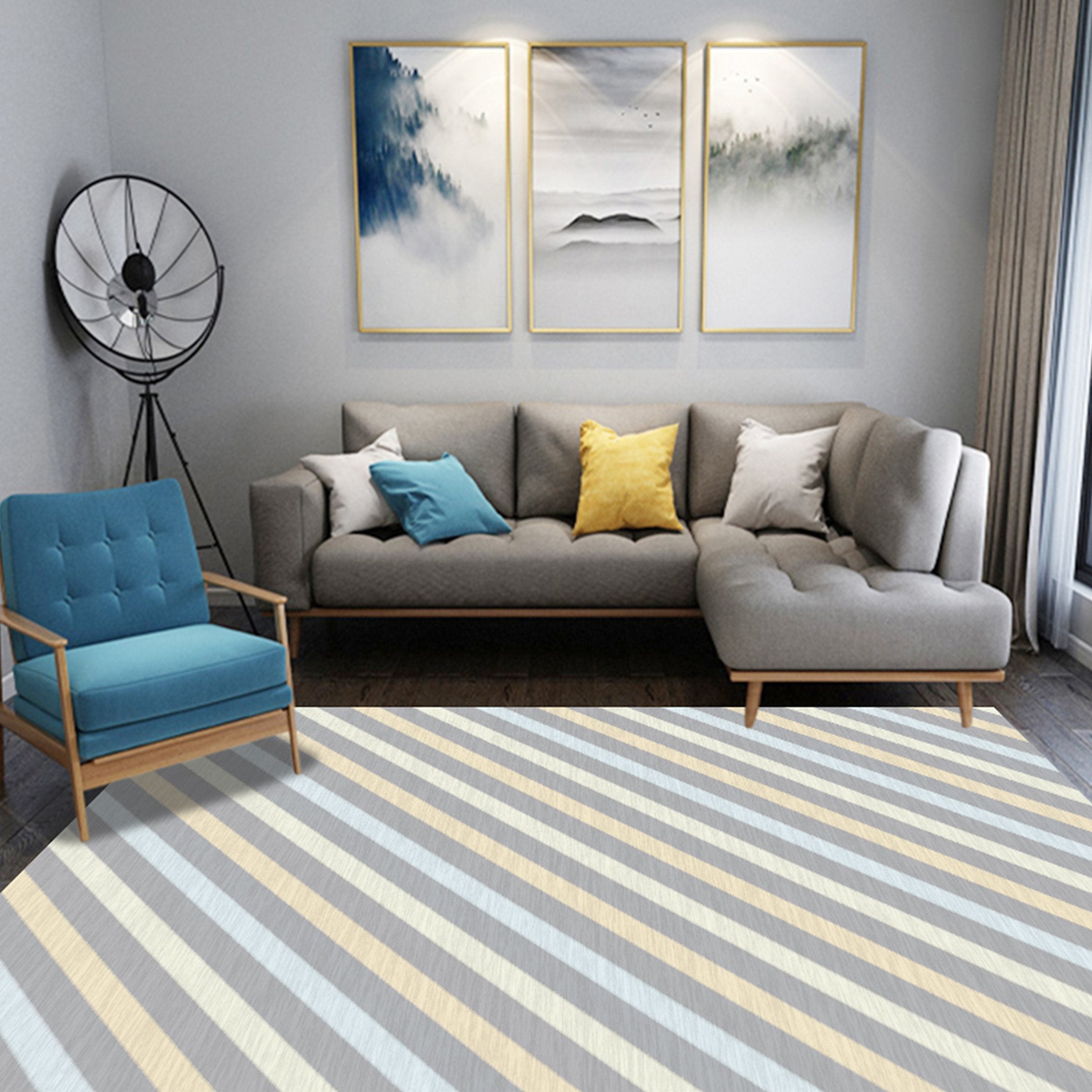 3D Color Pattern WG280 Non Slip Rug Mat Mat AJ Creativity Home 