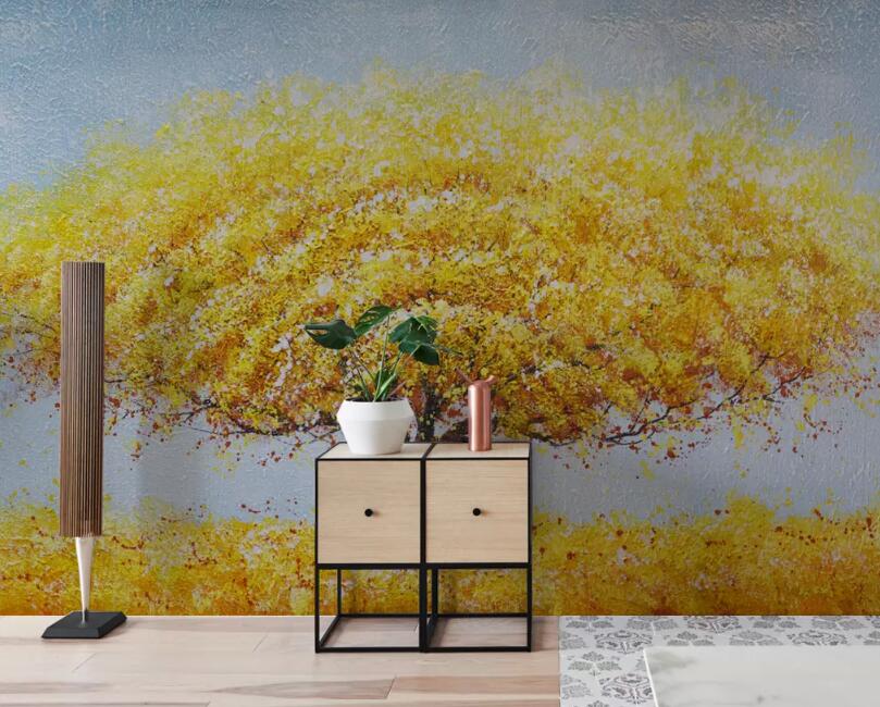 3D Golden Tree WG44 Wall Murals Wallpaper AJ Wallpaper 2 
