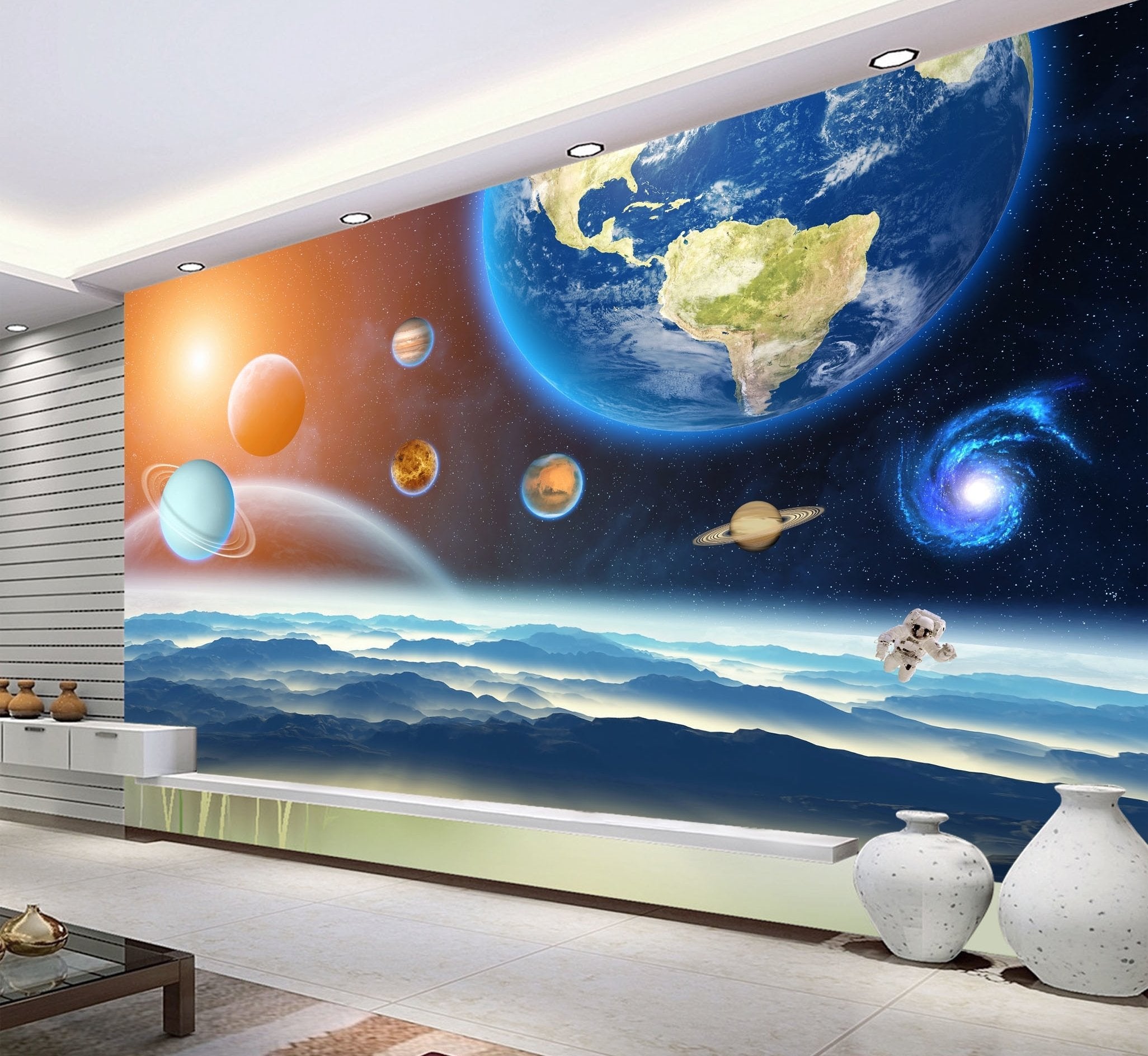 3D Planet Astronaut 313 Wallpaper AJ Wallpaper 