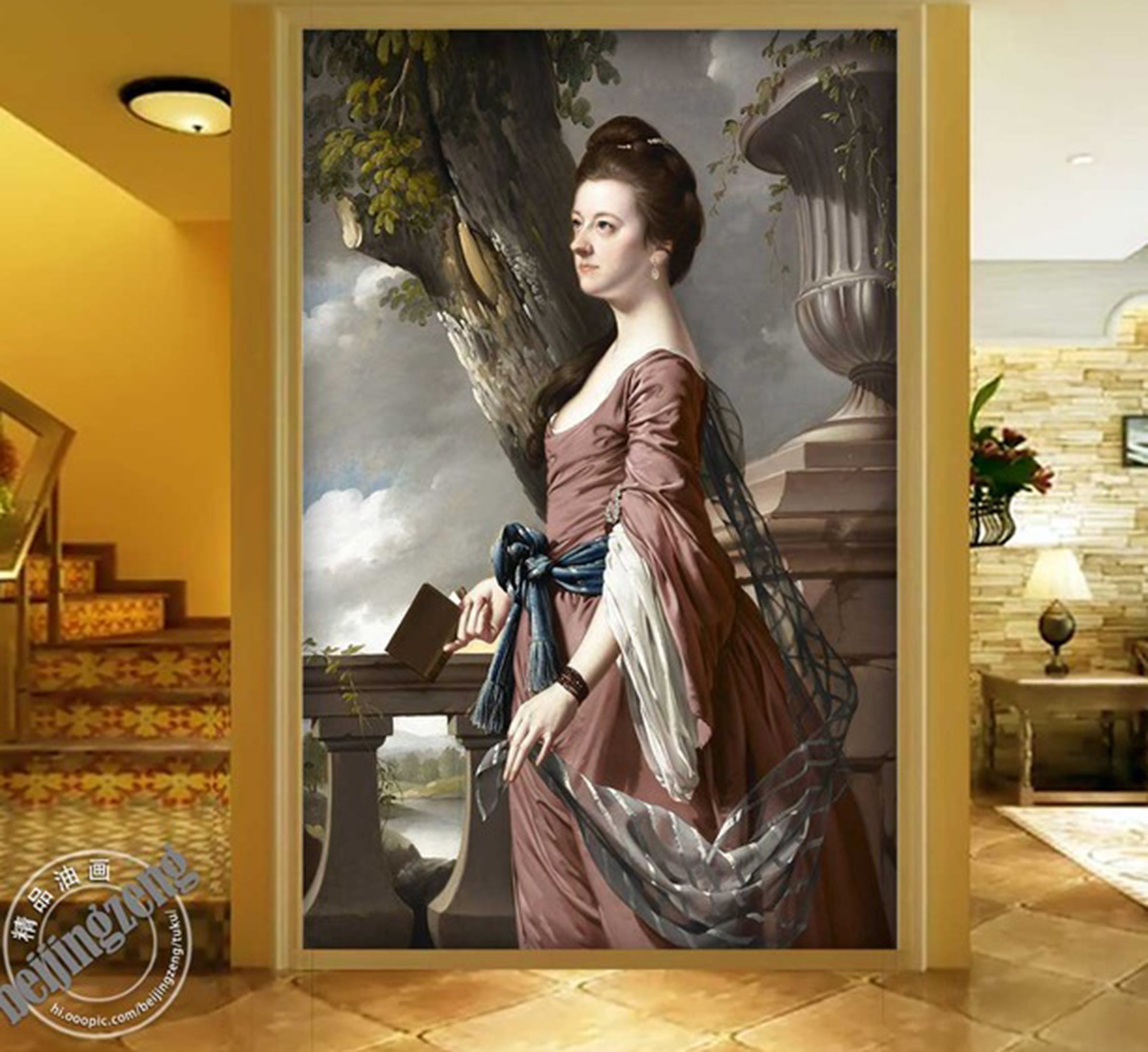 3D Lady Tree WG032 Wall Murals