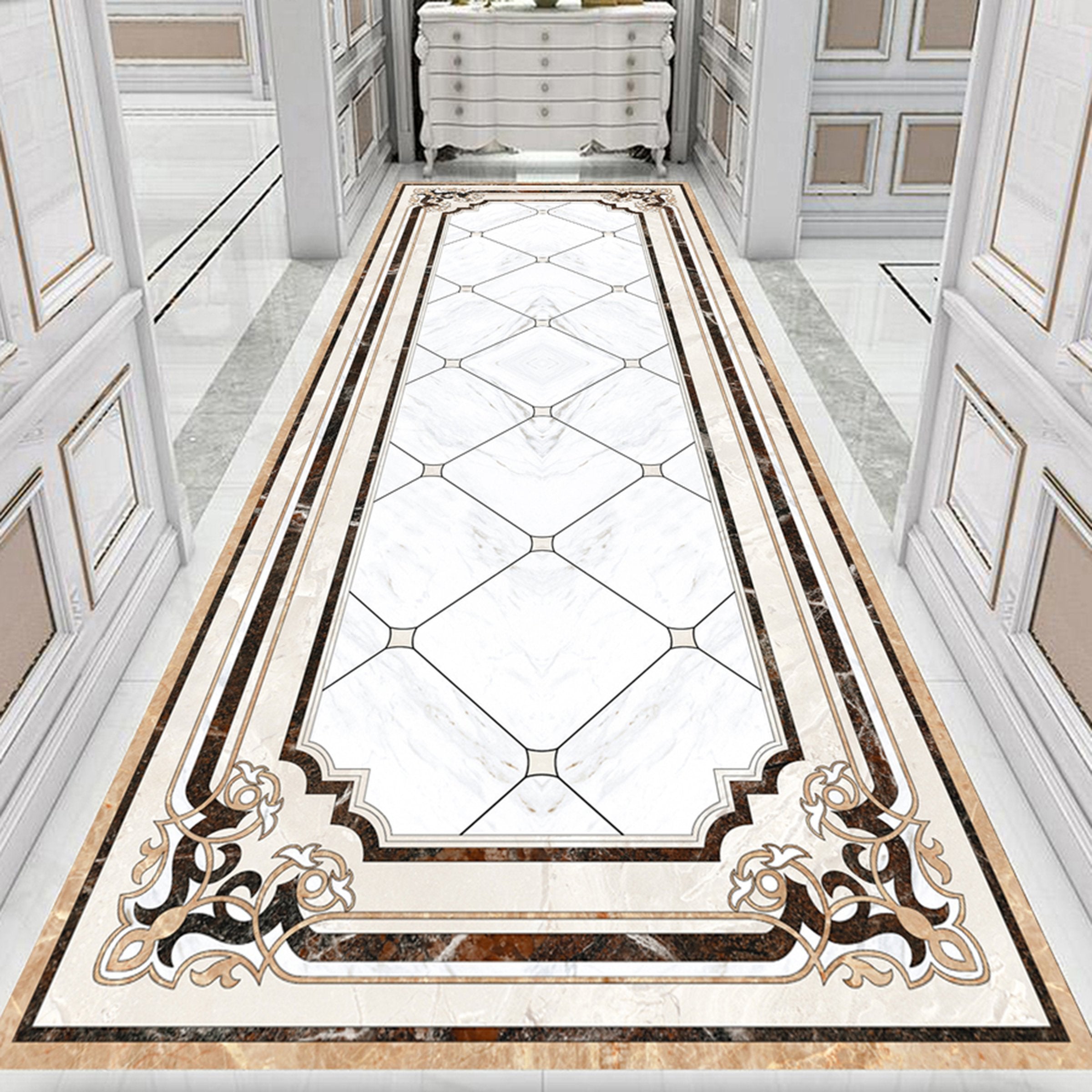 3D Black Lace WG228 Floor Mural Wallpaper AJ Wallpaper 2 