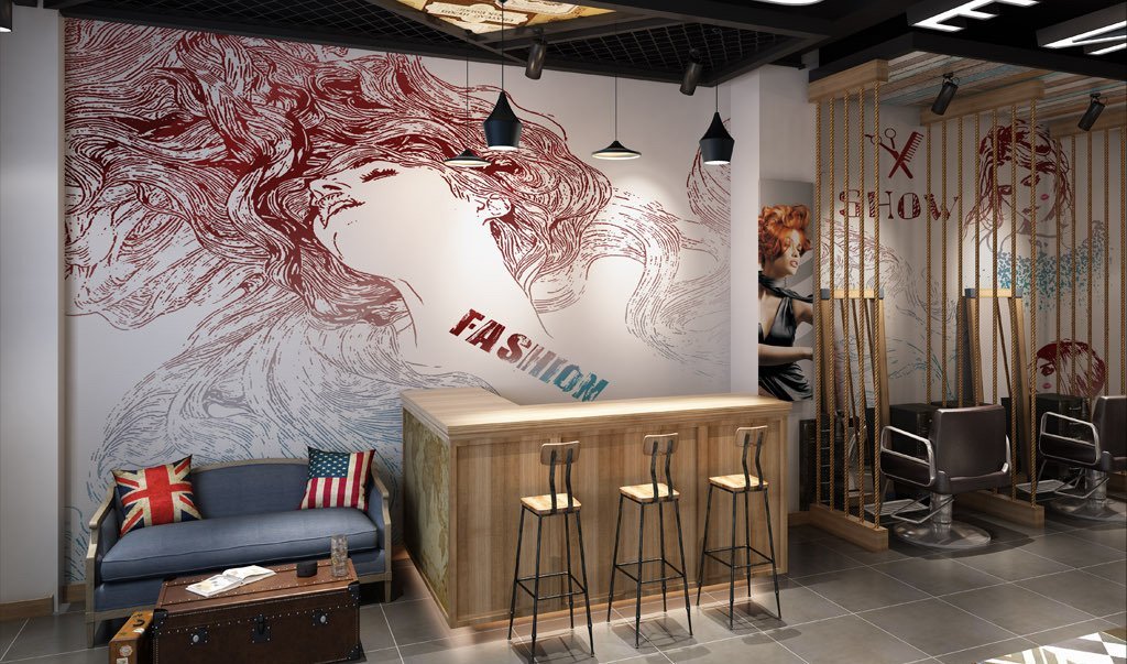 3D Long Hair Girl 427 Wall Murals Wallpaper AJ Wallpaper 2 