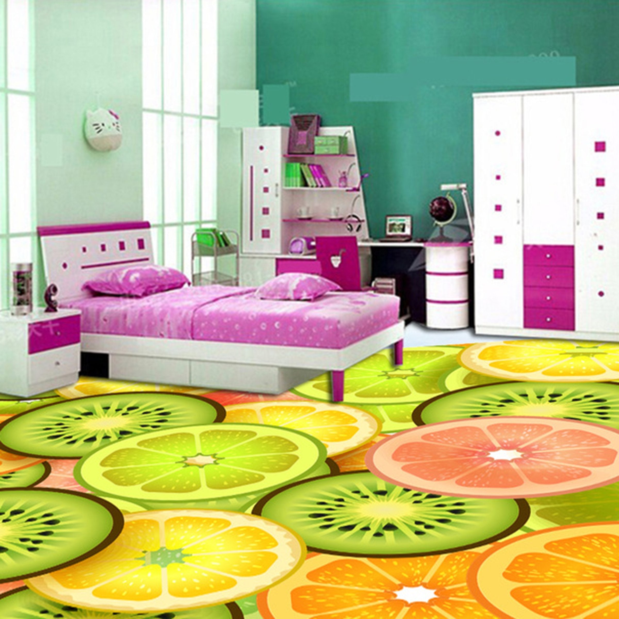 3D Delicious Fruit WG297 Floor Mural Wallpaper AJ Wallpaper 2 