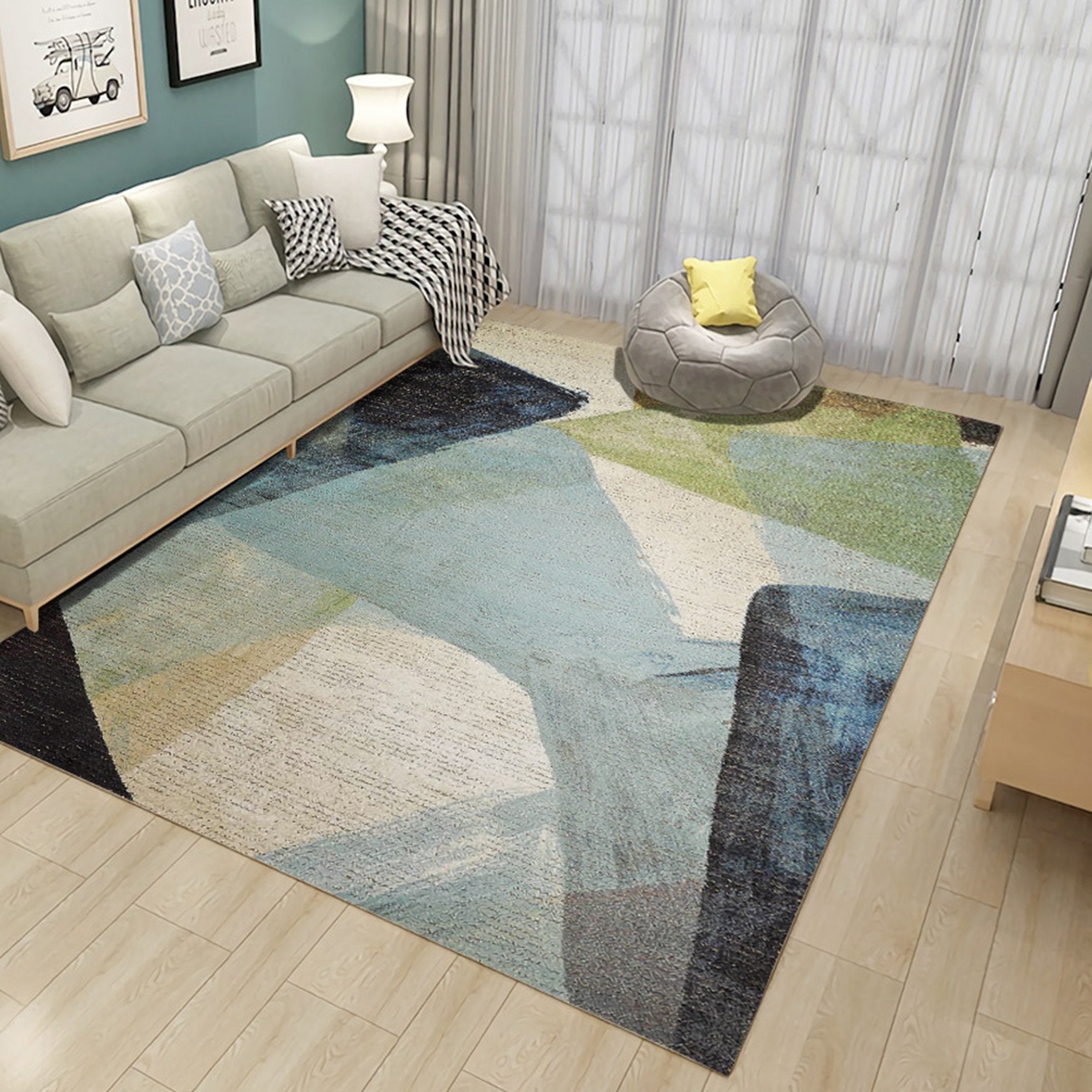 3D Color Inkjet WG187 Non Slip Rug Mat Mat AJ Creativity Home 