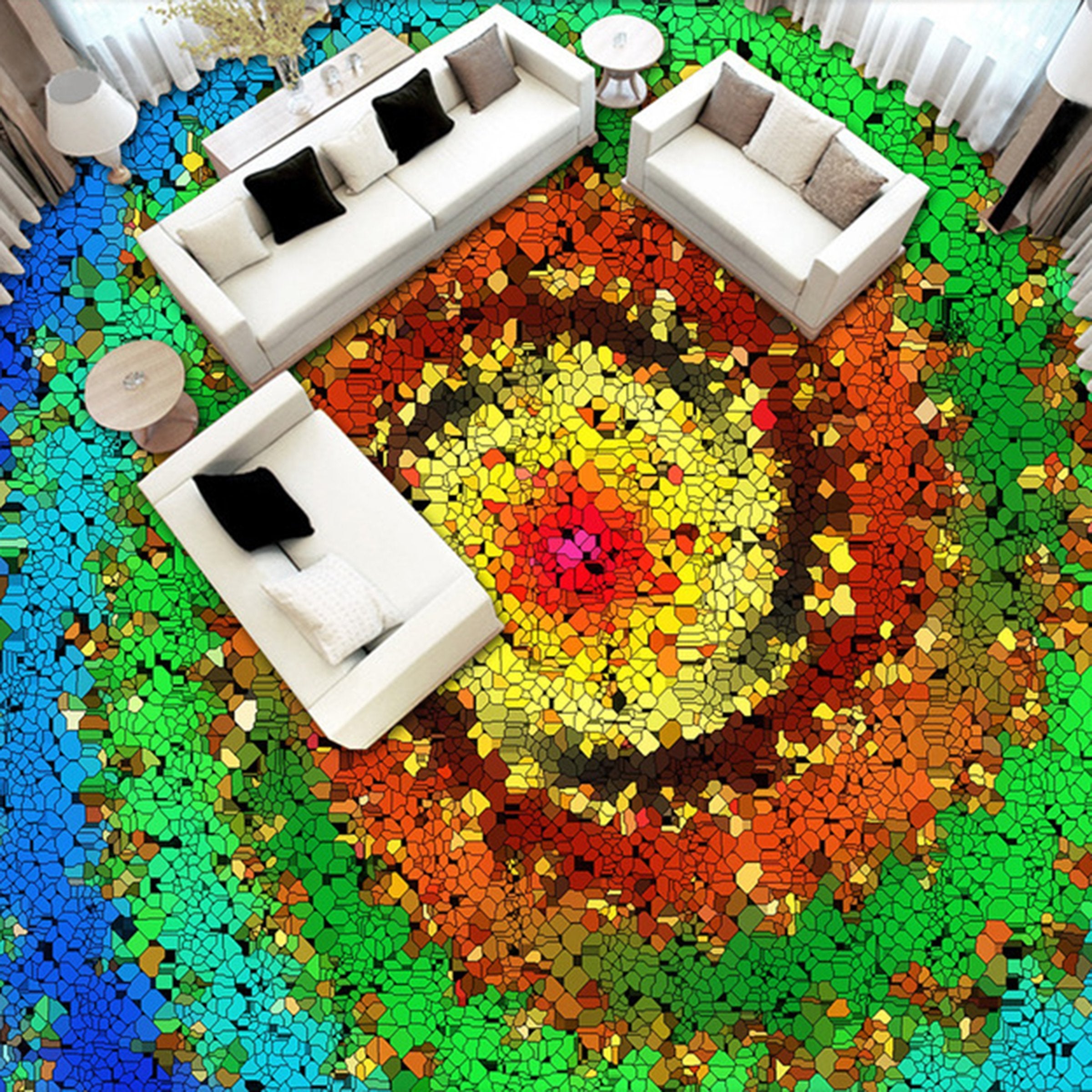 3D Colorful Road WG145 Floor Mural Wallpaper AJ Wallpaper 2 