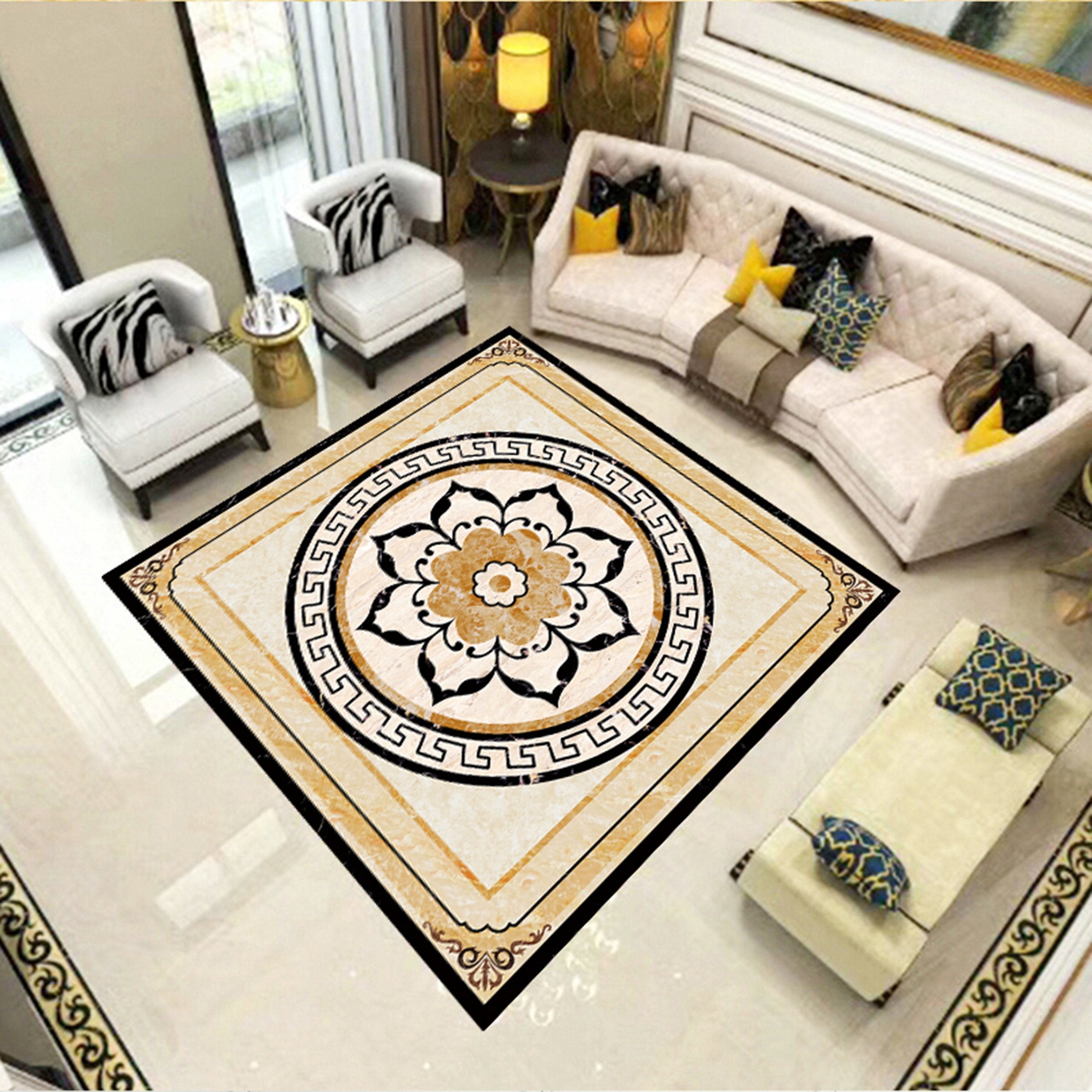 3D Square Color Pattern WG629 Floor Mural Wallpaper AJ Wallpaper 2 