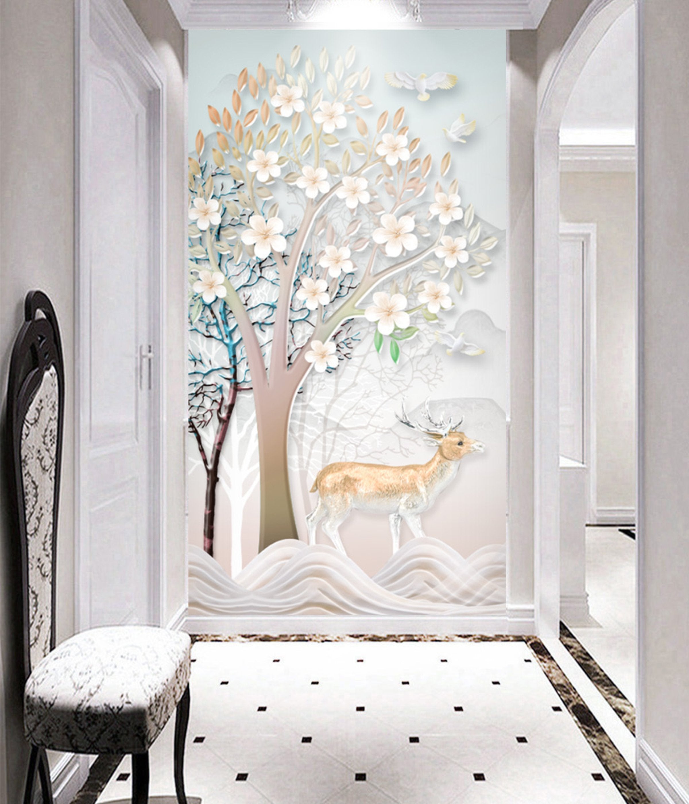 3D Tree 108 Wall Murals Wallpaper AJ Wallpaper 2 