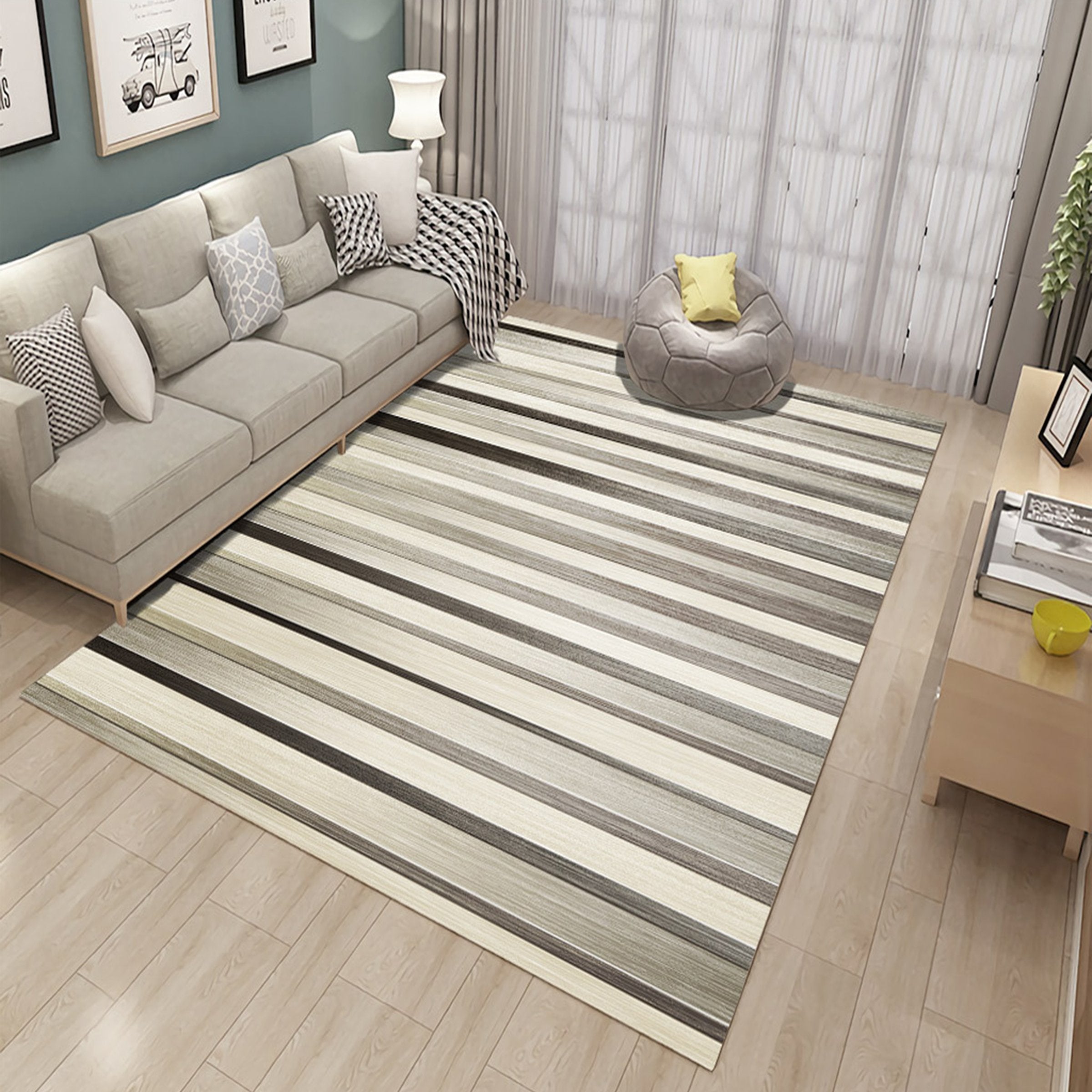 3D Mud Stripes WG089 Non Slip Rug Mat Mat AJ Creativity Home 