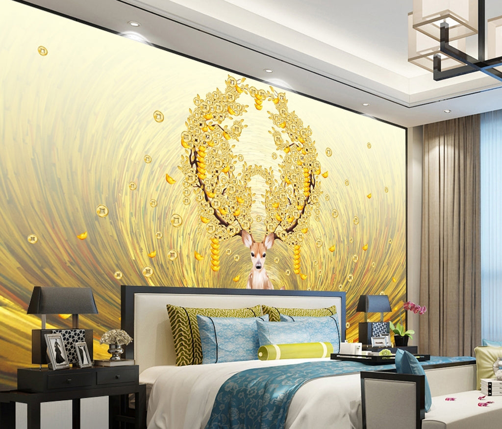 3D Copper Coins WG279 Wall Murals