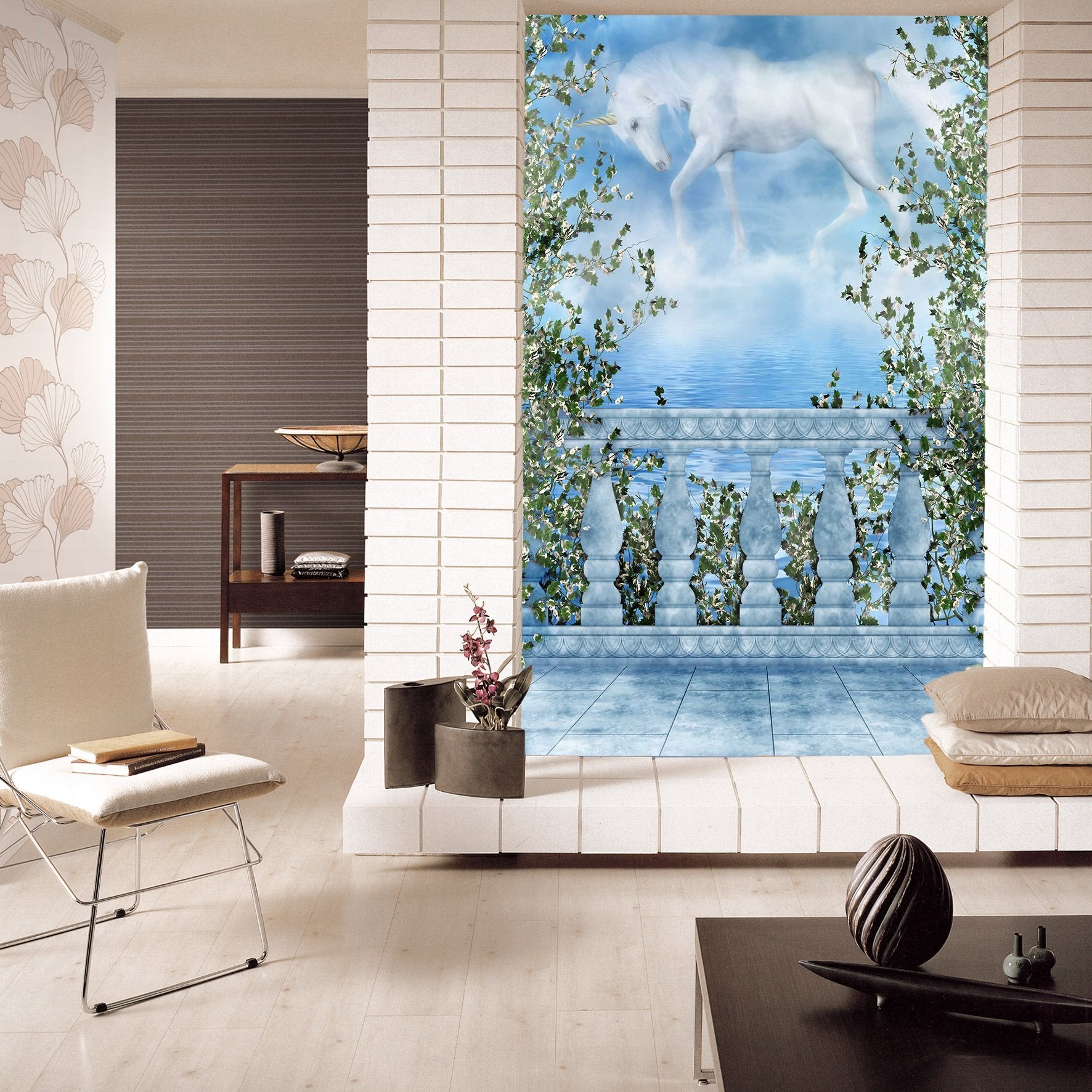 3D Unicorn Skywalk 359 Wallpaper AJ Wallpaper 