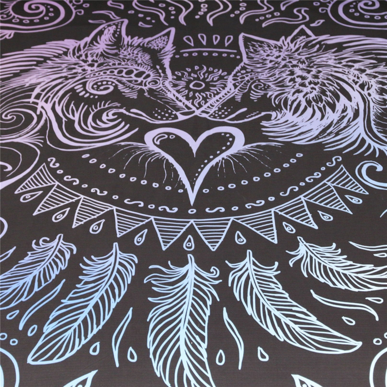 3D Black Wolf Black 156 Bed Pillowcases Quilt Wallpaper AJ Wallpaper 