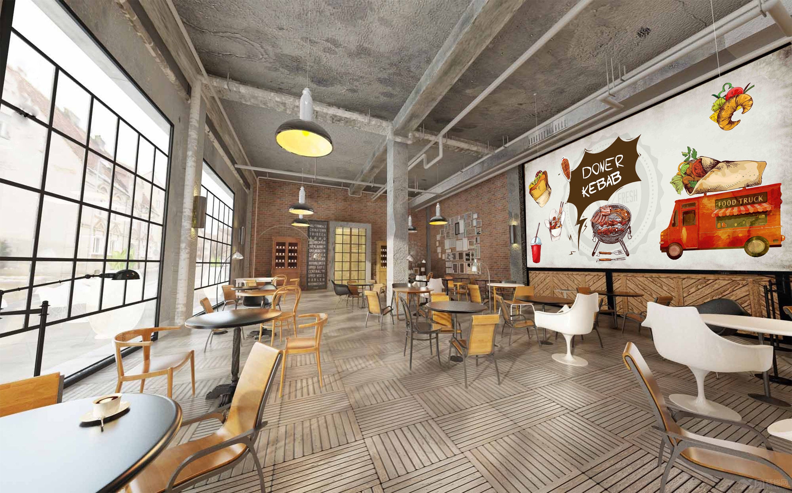 3D Food Transport 3016 Wall Murals