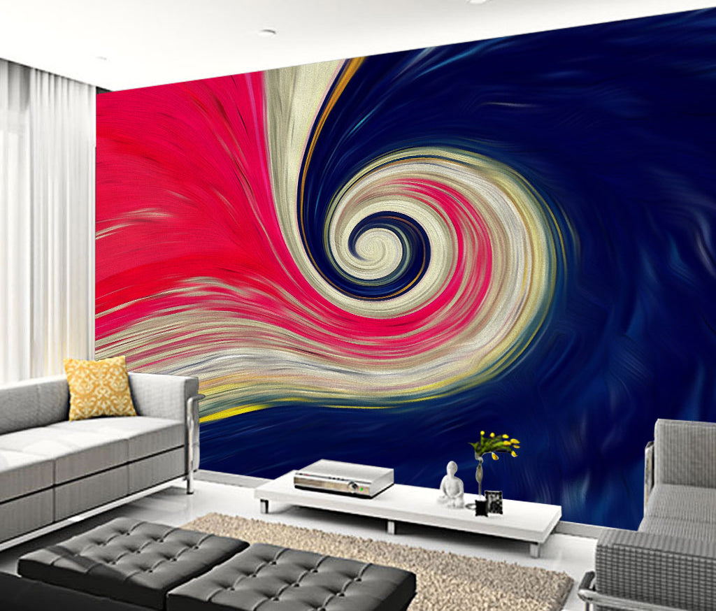 3D Red Vortex WG480 Wall Murals