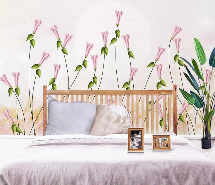 3D Pink Lily WG607 Wall Murals