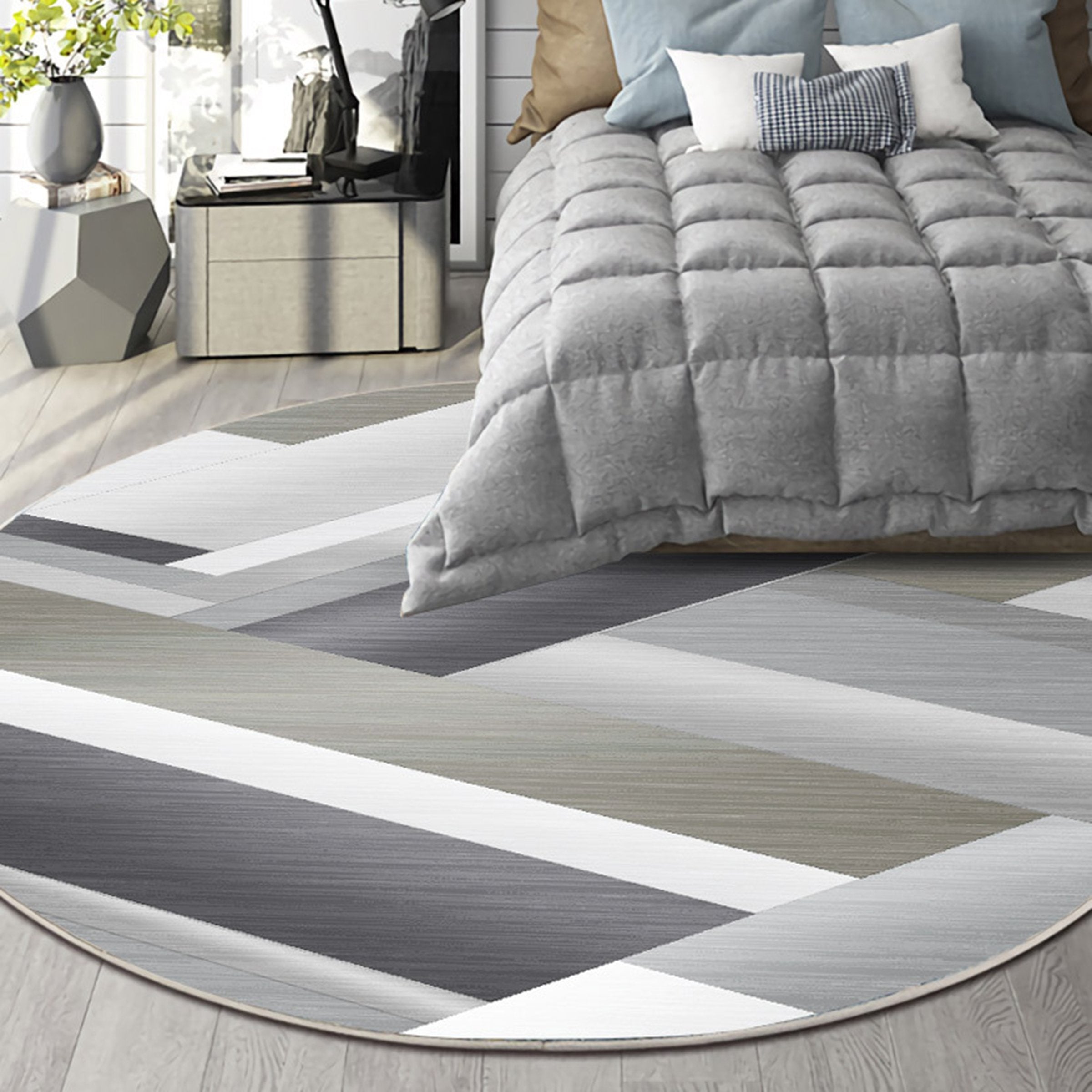 3D Modern Geometric Pattern WG405 Non Slip Rug Mat Mat AJ Creativity Home 