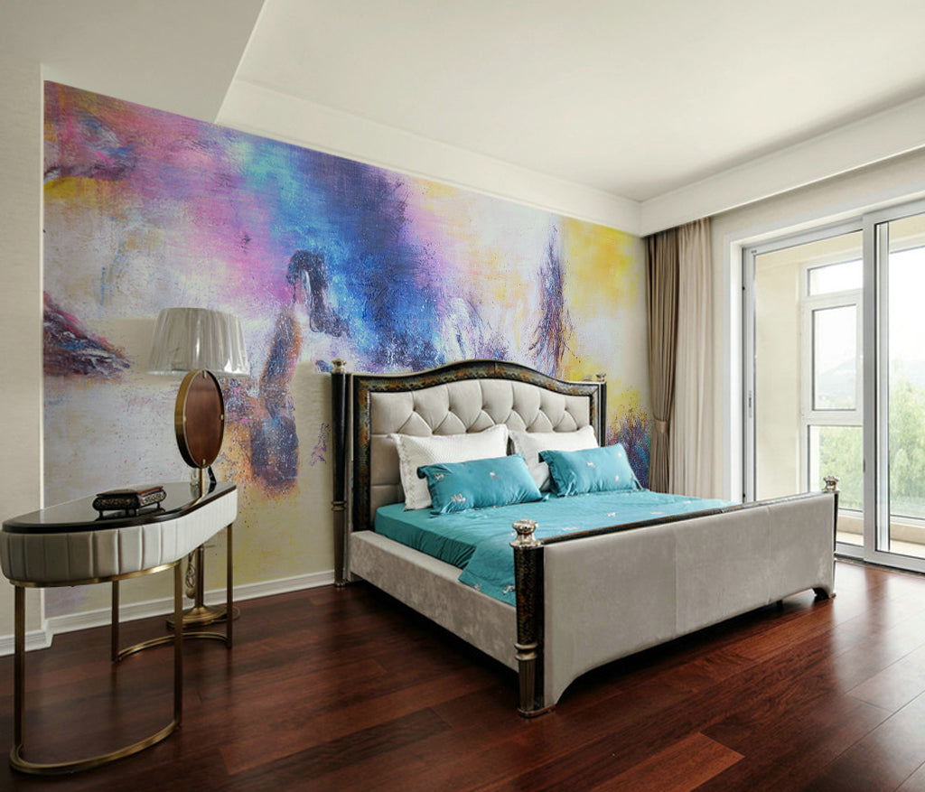 3D Purple Painting WG161 Wall Murals