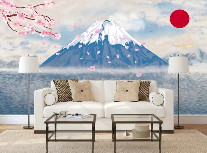 3D Snow Mountain WG95 Wall Murals Wallpaper AJ Wallpaper 2 
