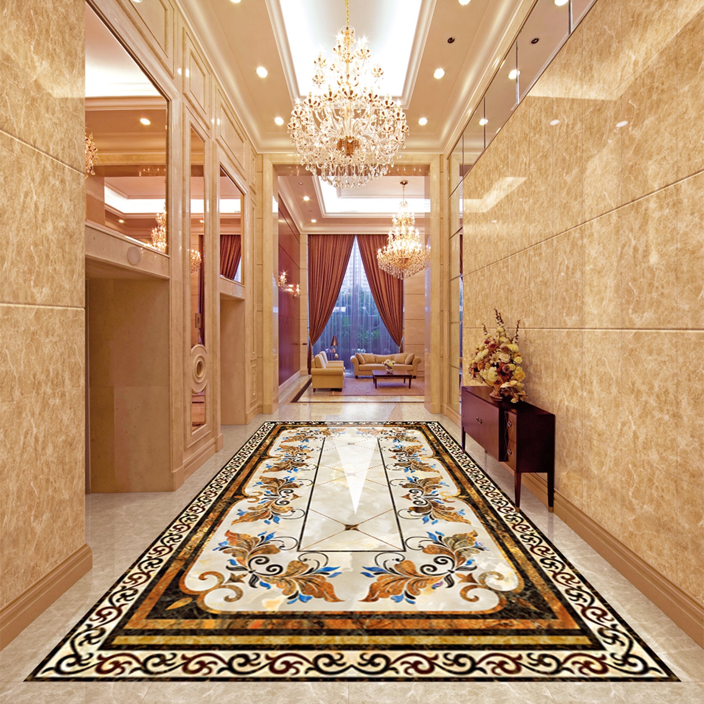 3D Colorful Pattern WG564 Floor Mural Wallpaper AJ Wallpaper 2 