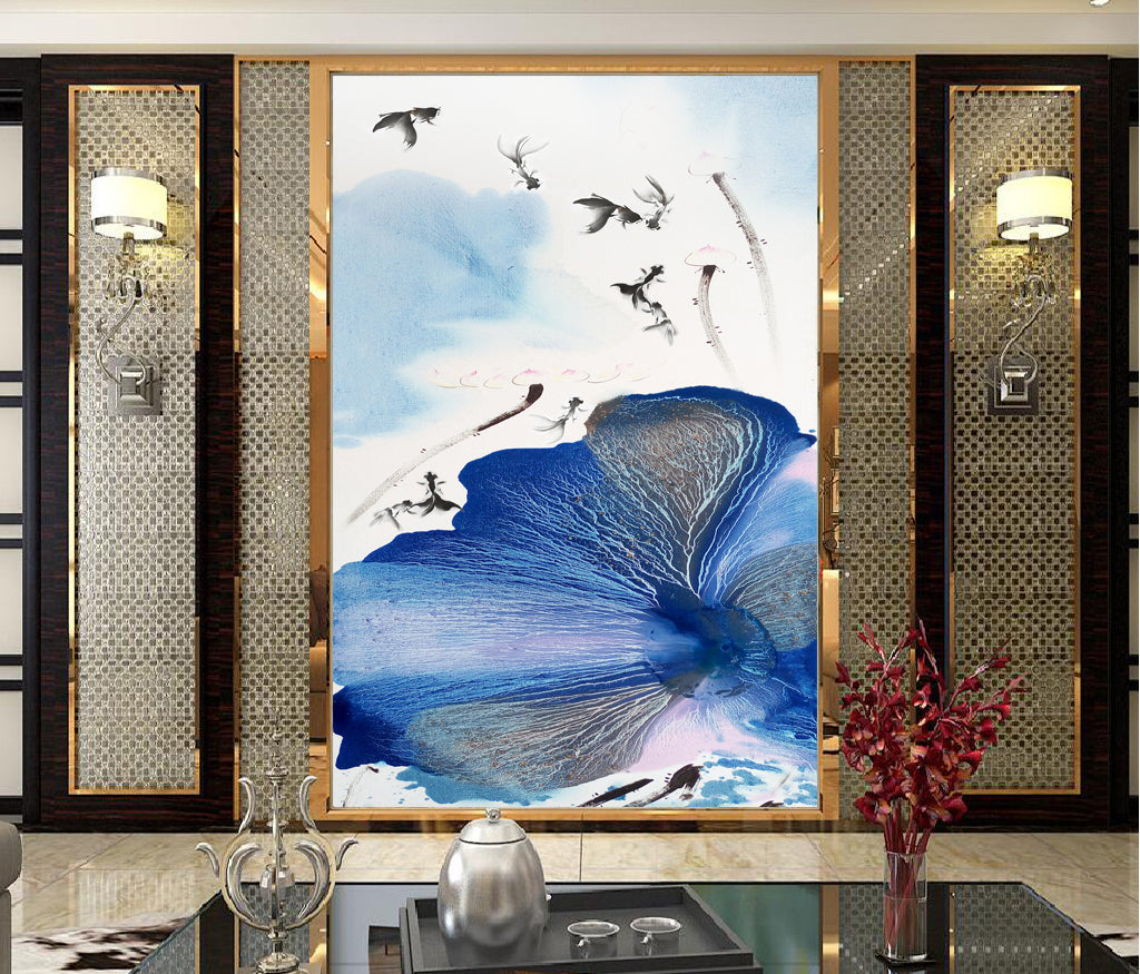 3D Lotus Leaf WG029 Wall Murals