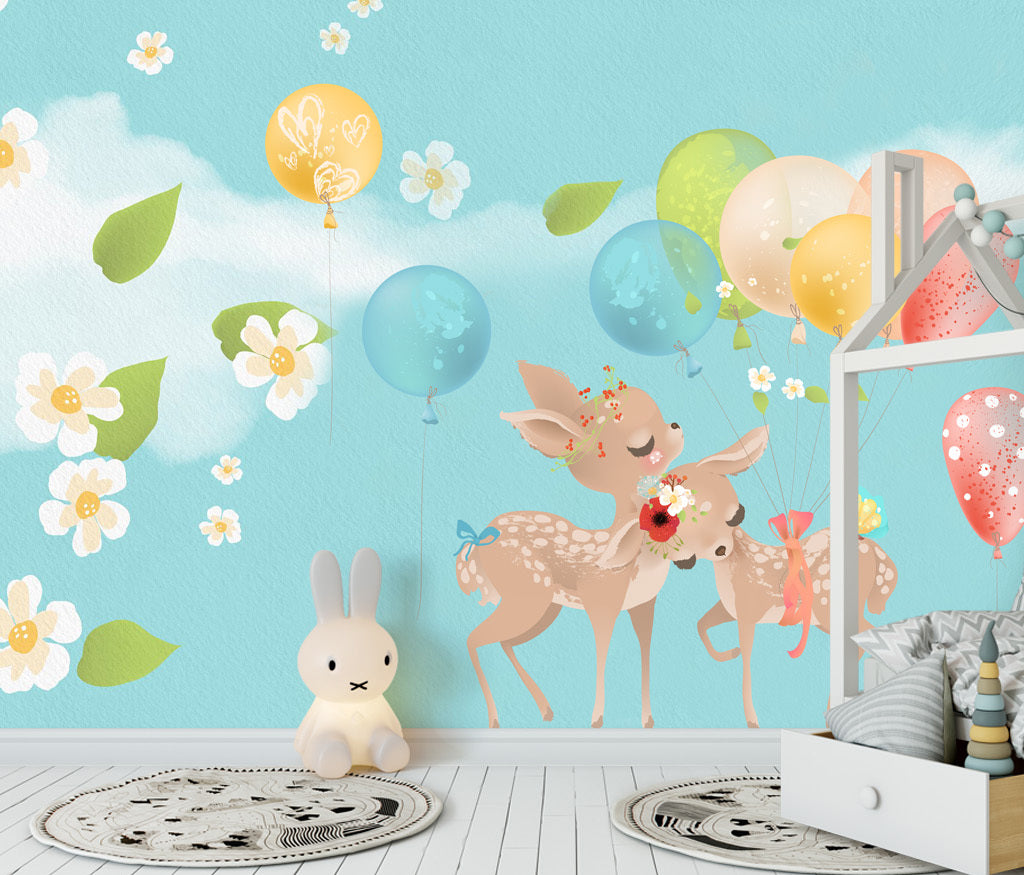 3D Colorful Balloons WC031 Wall Murals