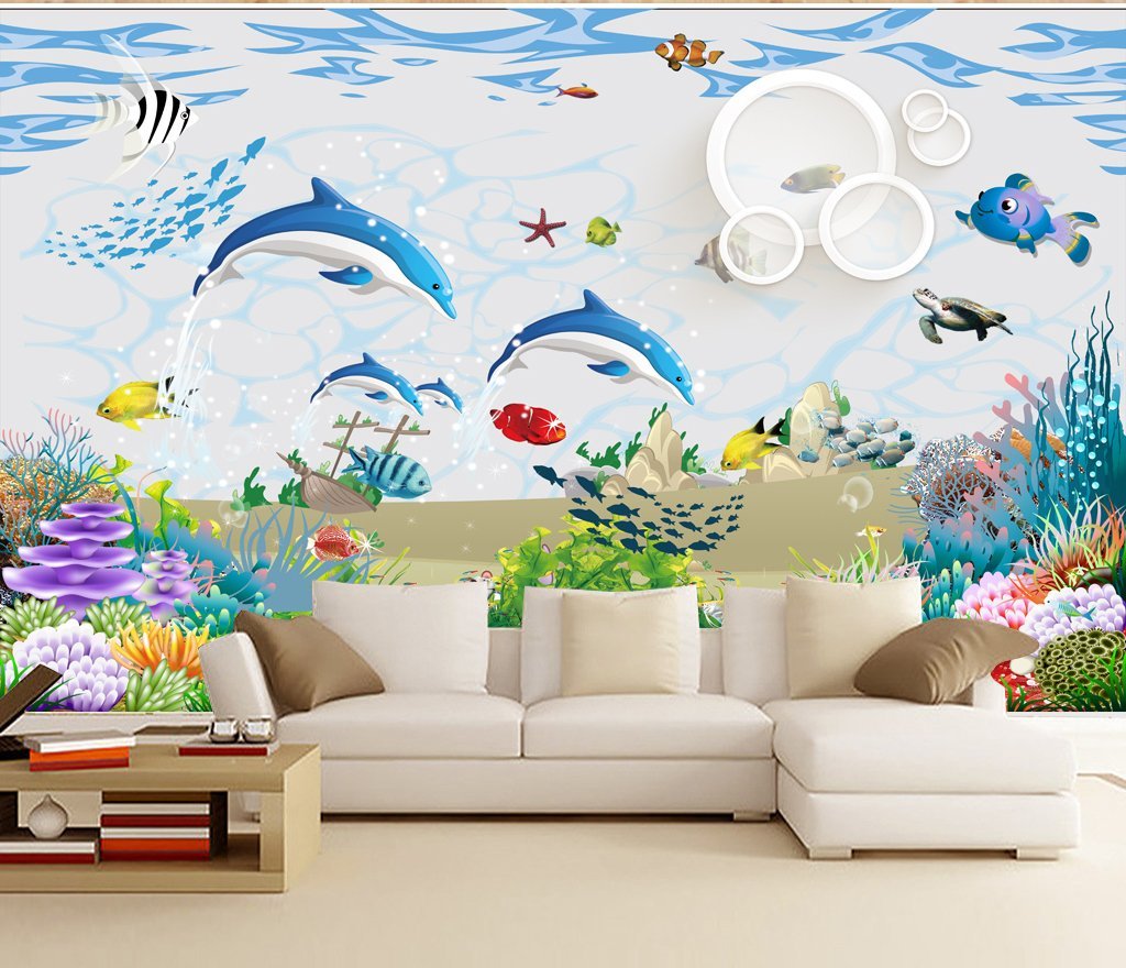 3D Underwater World 838 Wall Murals Wallpaper AJ Wallpaper 2 