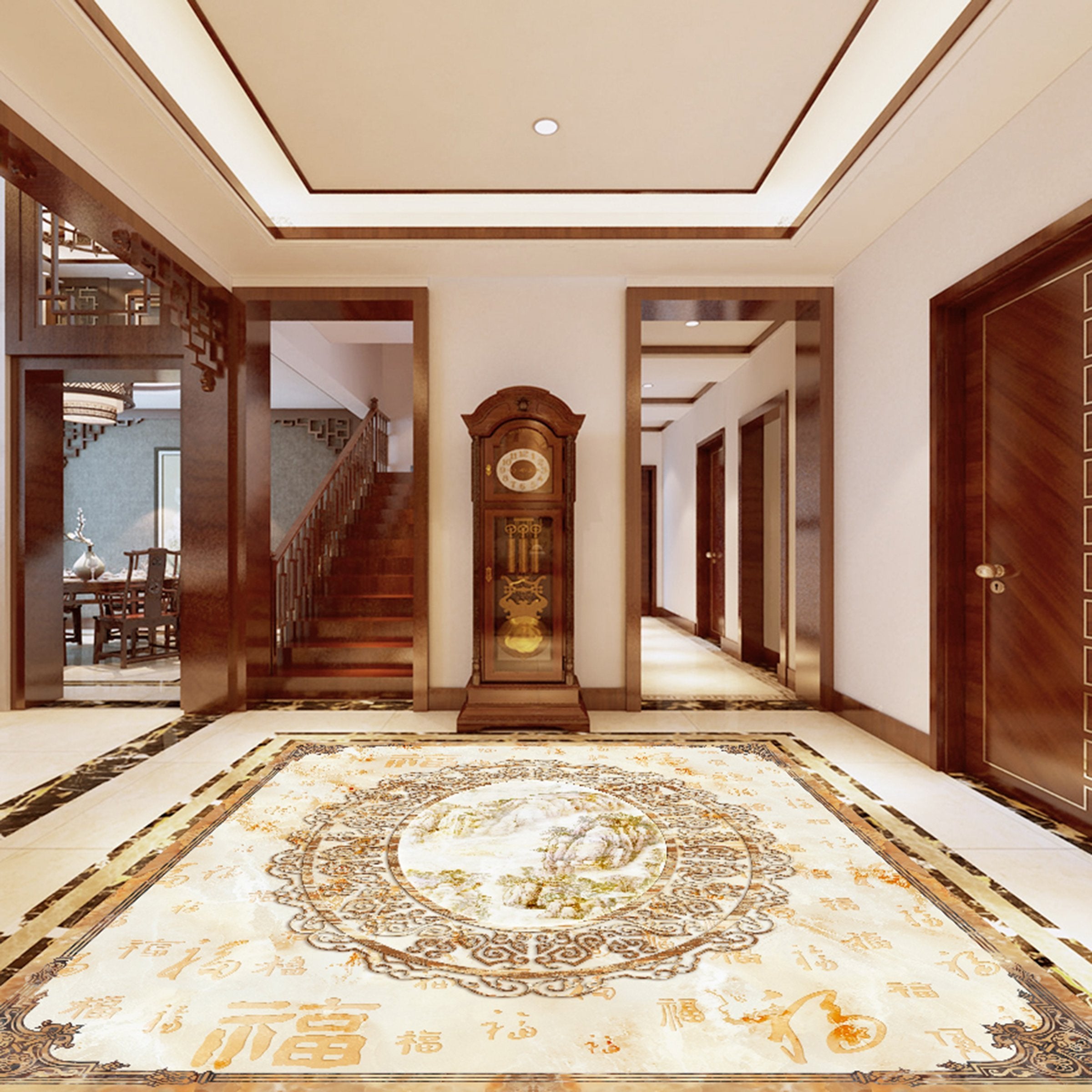 3D Color Pattern WG119 Floor Mural Wallpaper AJ Wallpaper 2 