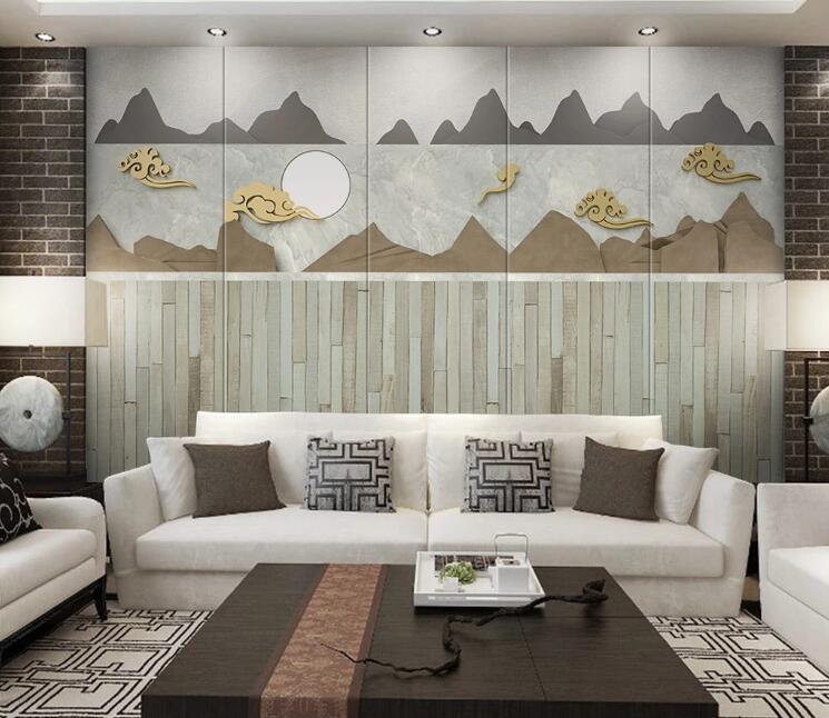 3D Abstract Valley WC171 Wall Murals