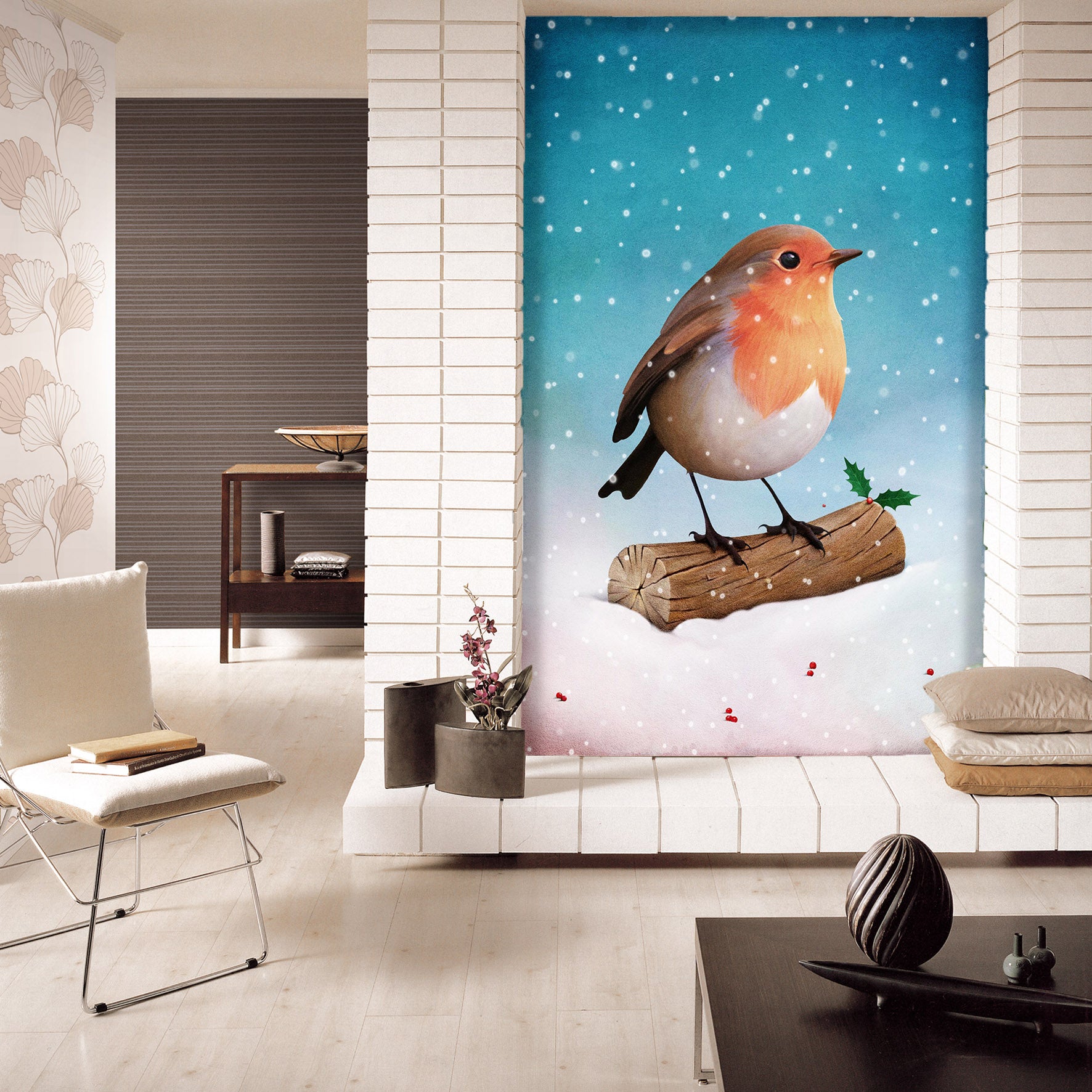 3D Bird Branch 1094 Wall Murals
