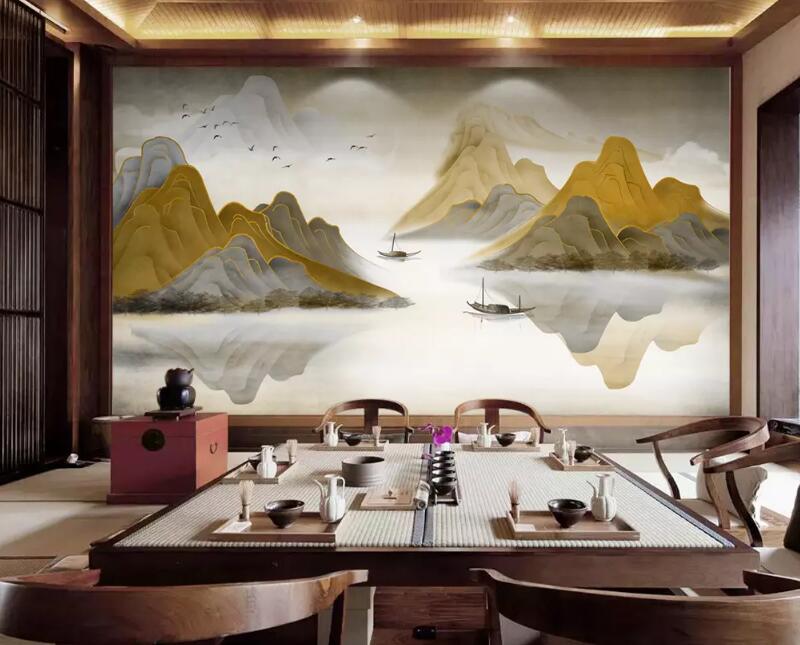 3D Mountain River WG53 Wall Murals Wallpaper AJ Wallpaper 2 
