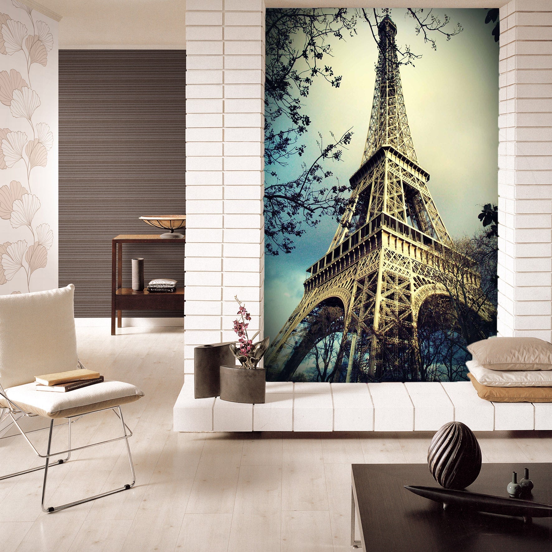 3D Eiffel Tower 105 Wall Murals Wallpaper AJ Wallpaper 
