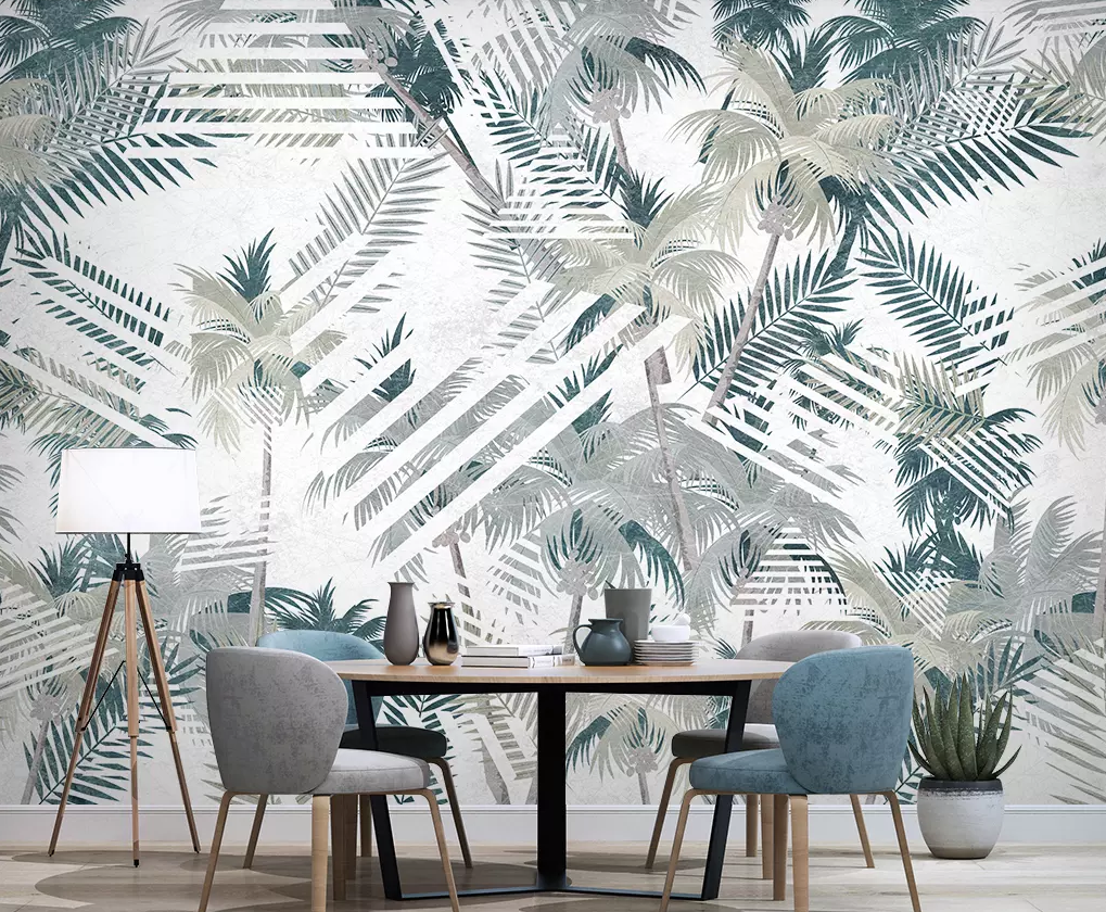 3D Coconut Tree Pattern 372 Wallpaper AJ Wallpaper 2 