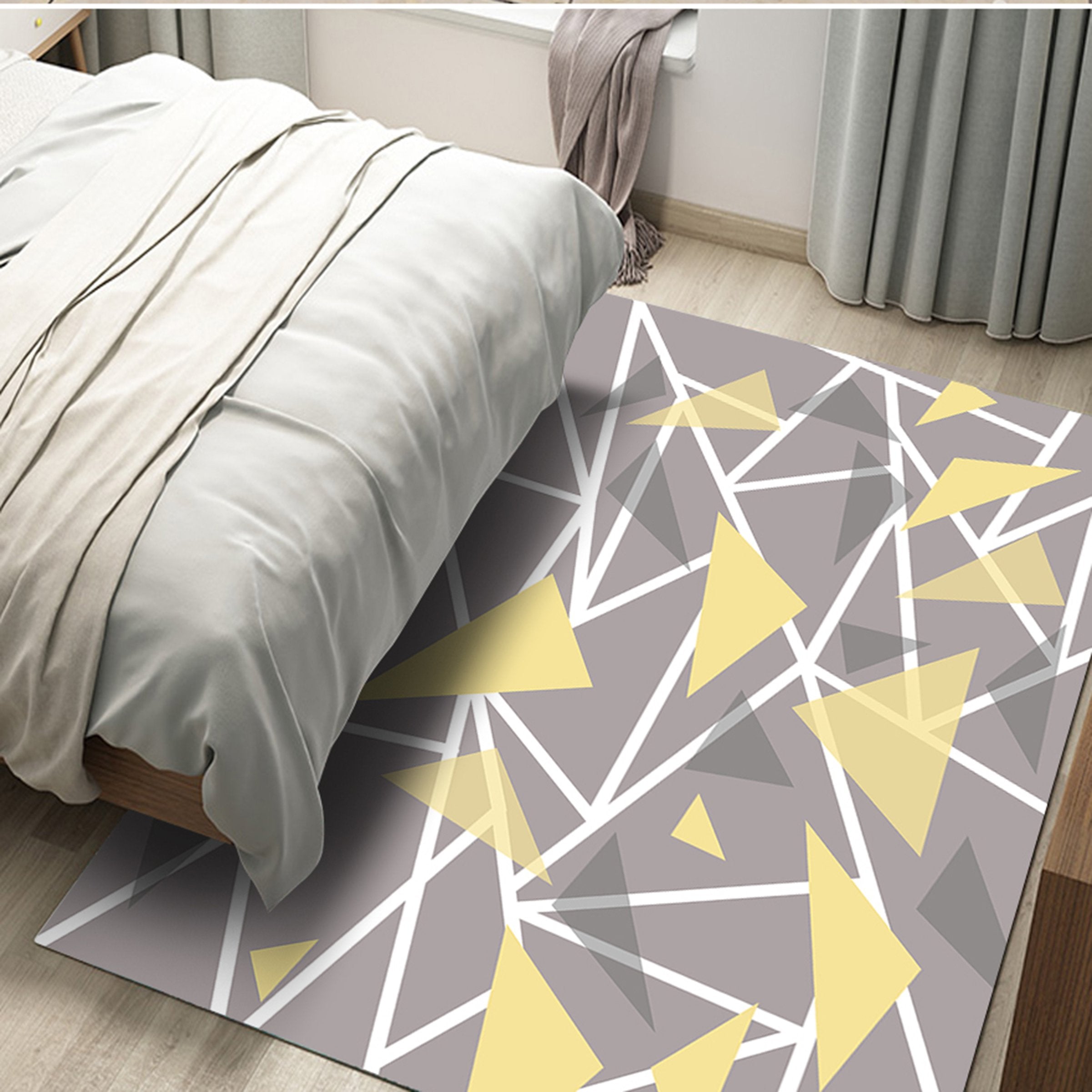 3D Colored Geometric Pattern WG444 Non Slip Rug Mat Mat AJ Creativity Home 