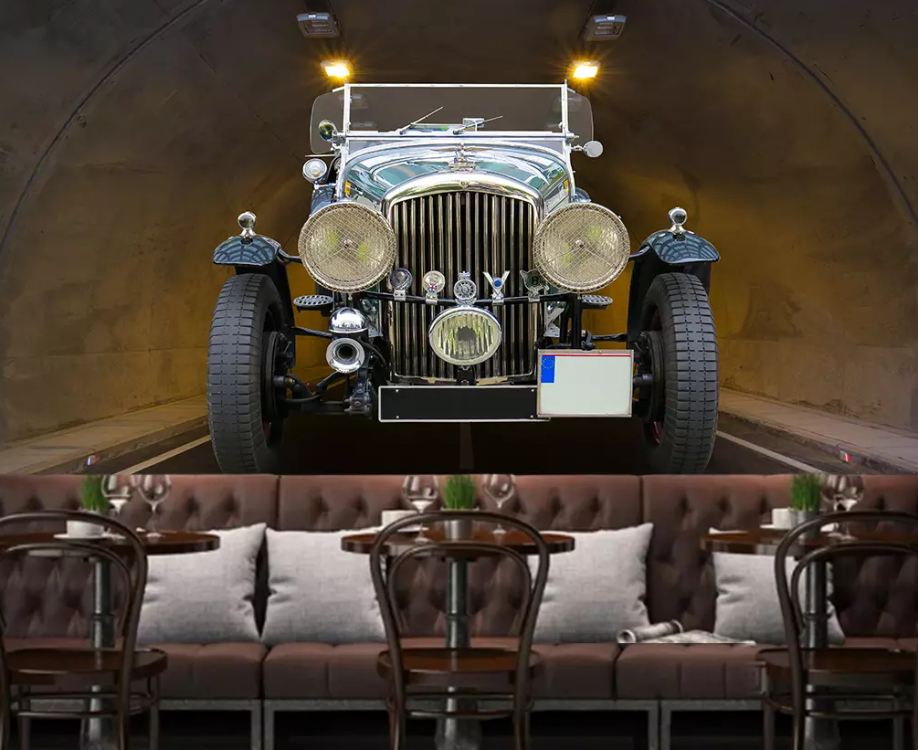 3D Luxury Car Tunnel Flash 447 Wallpaper AJ Wallpaper 2 