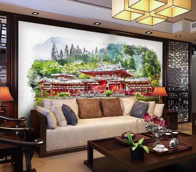 3D Palace Forest WG15 Wall Murals Wallpaper AJ Wallpaper 2 