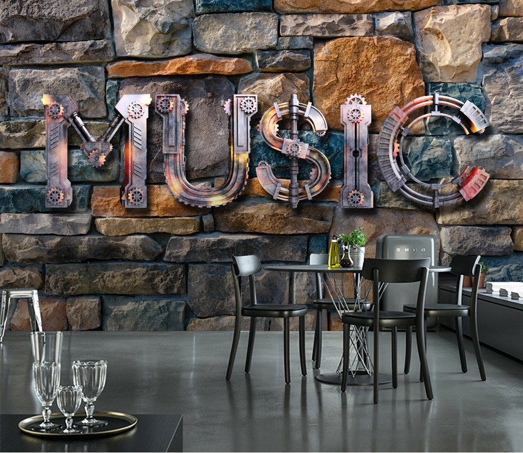 3D Wall Music WG417 Wall Murals