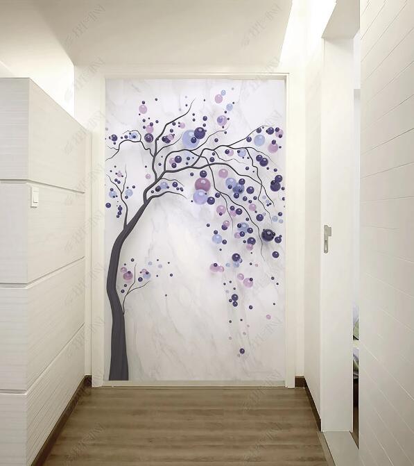3D Purple Tree WC274 Wall Murals