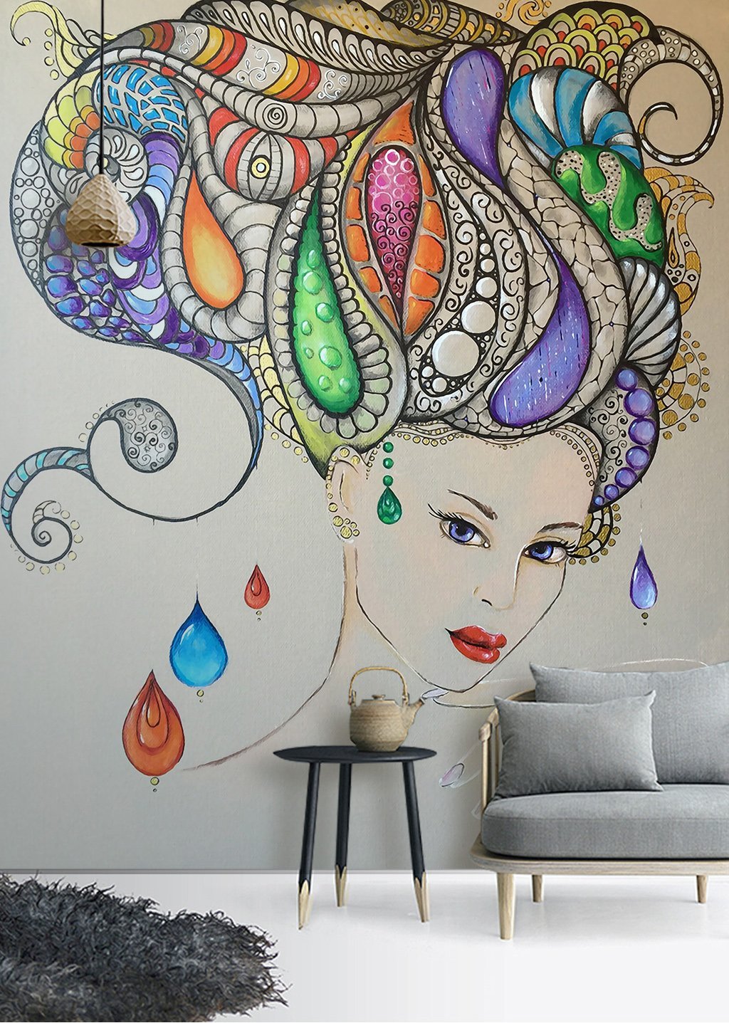 3D Lady Avatar 587 Wall Murals Wallpaper AJ Wallpaper 2 