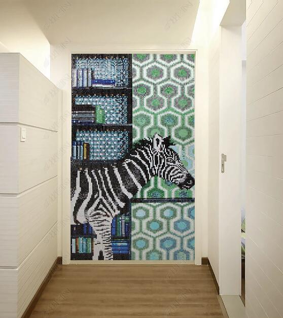 3D Cute Zebra WC278 Wall Murals