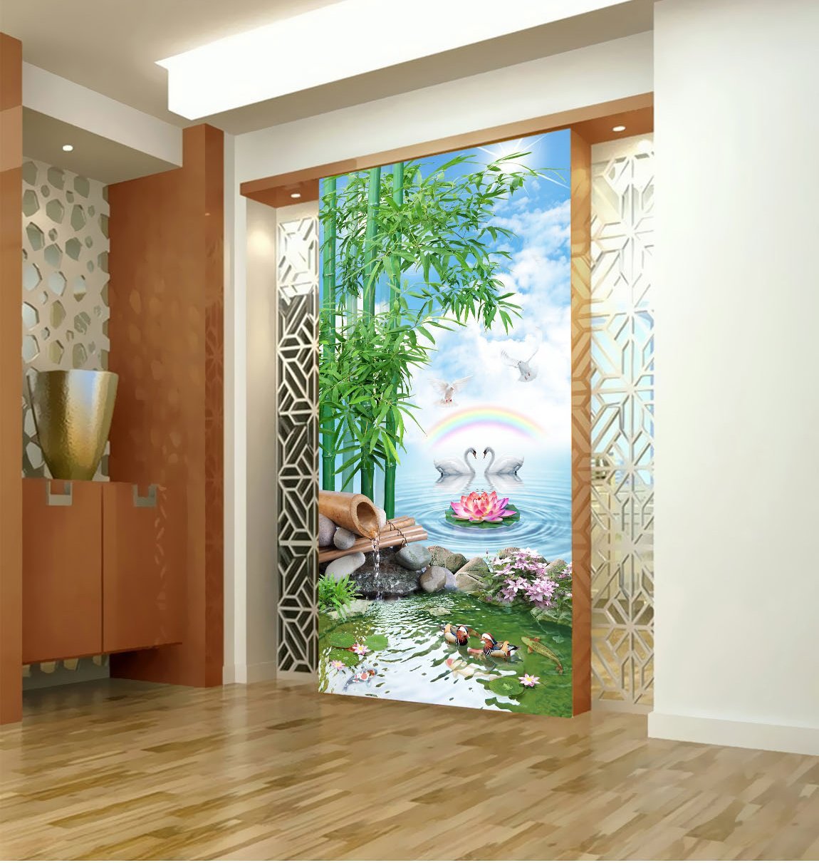 3D Mandarin Duck 364 Wallpaper AJ Wallpaper 