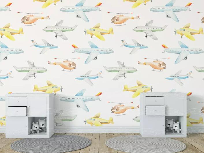 3D Color Plane 370 Wall Murals Wallpaper AJ Wallpaper 2 