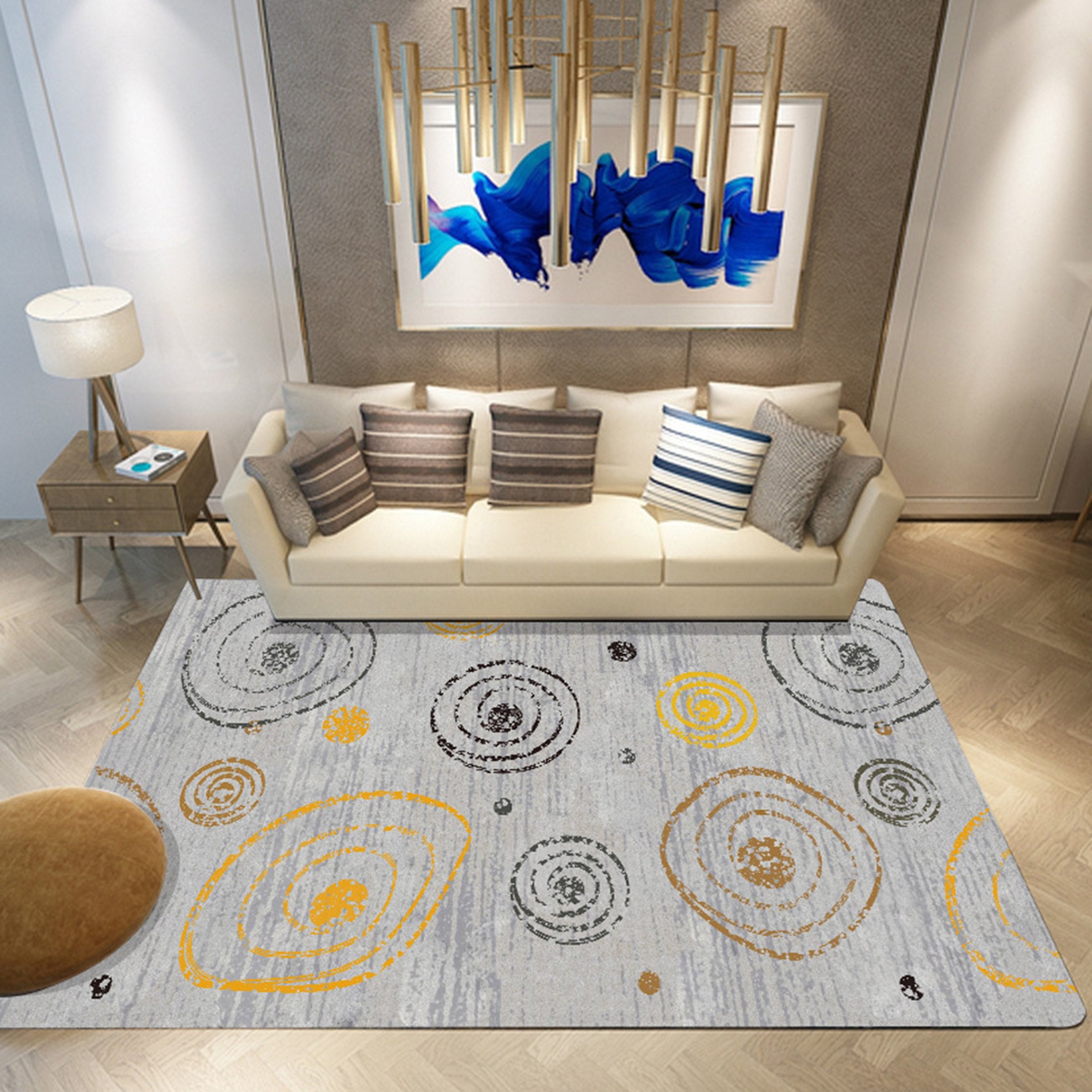 3D Colorful Circle WG440 Non Slip Rug Mat Mat AJ Creativity Home 