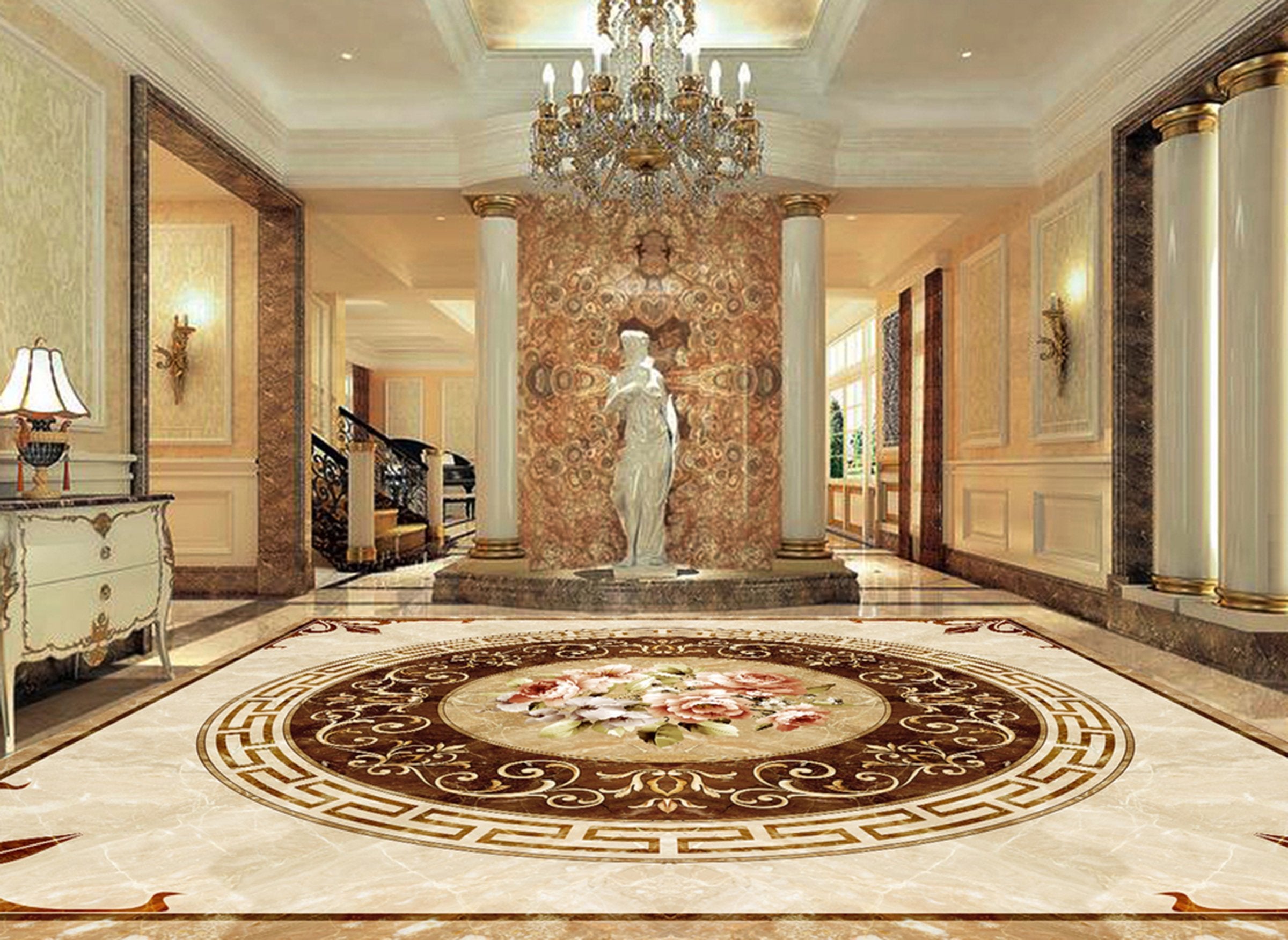 3D Colorful Pattern WG075 Floor Mural Wallpaper AJ Wallpaper 2 