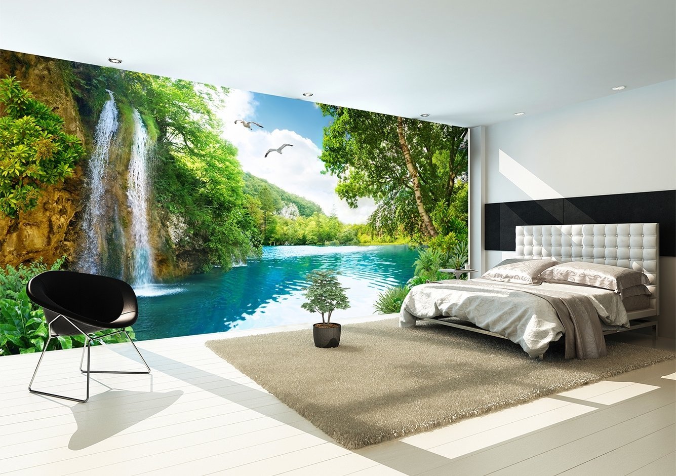 3D River Bird 316 Wallpaper AJ Wallpaper 