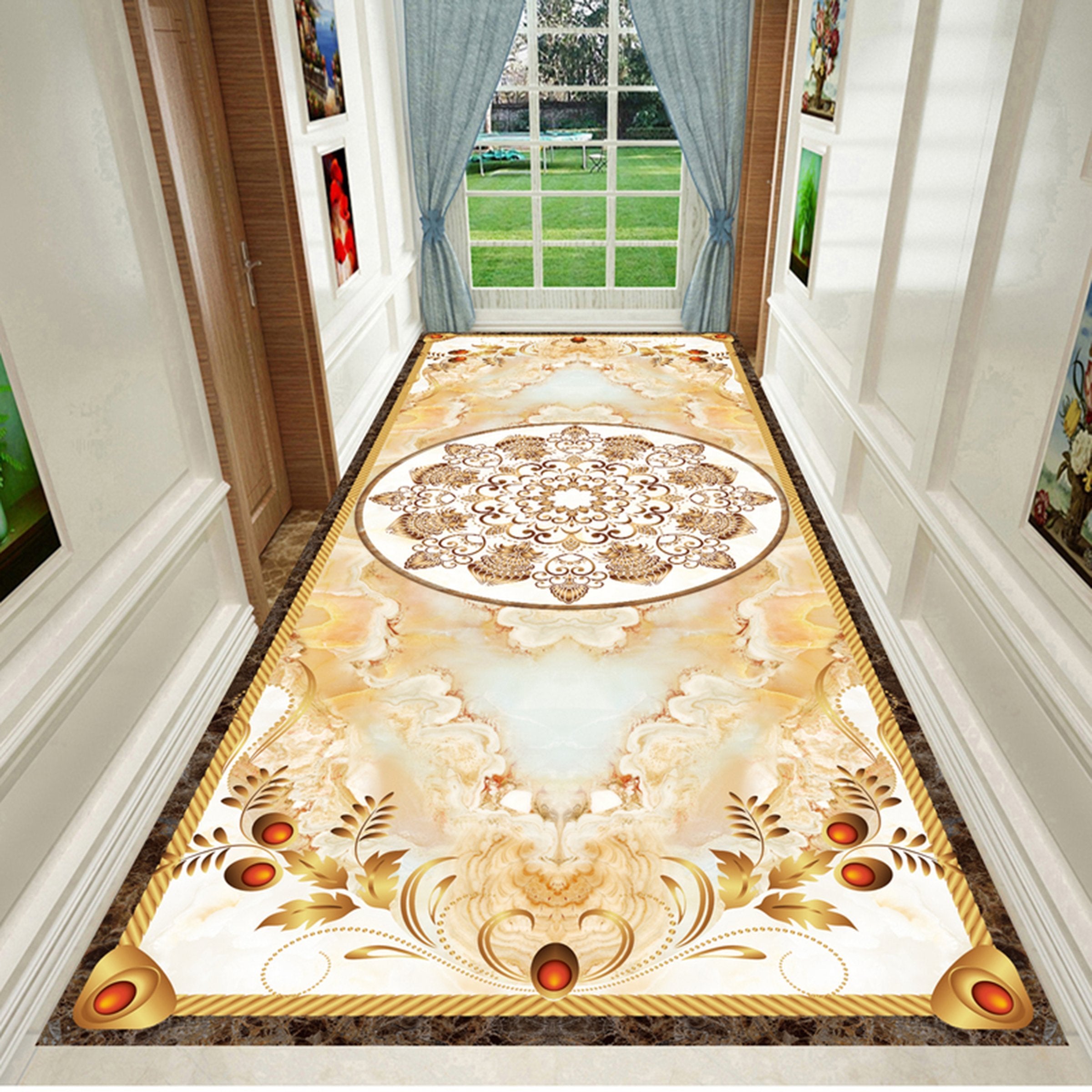 3D Color Pattern WG110 Floor Mural Wallpaper AJ Wallpaper 2 